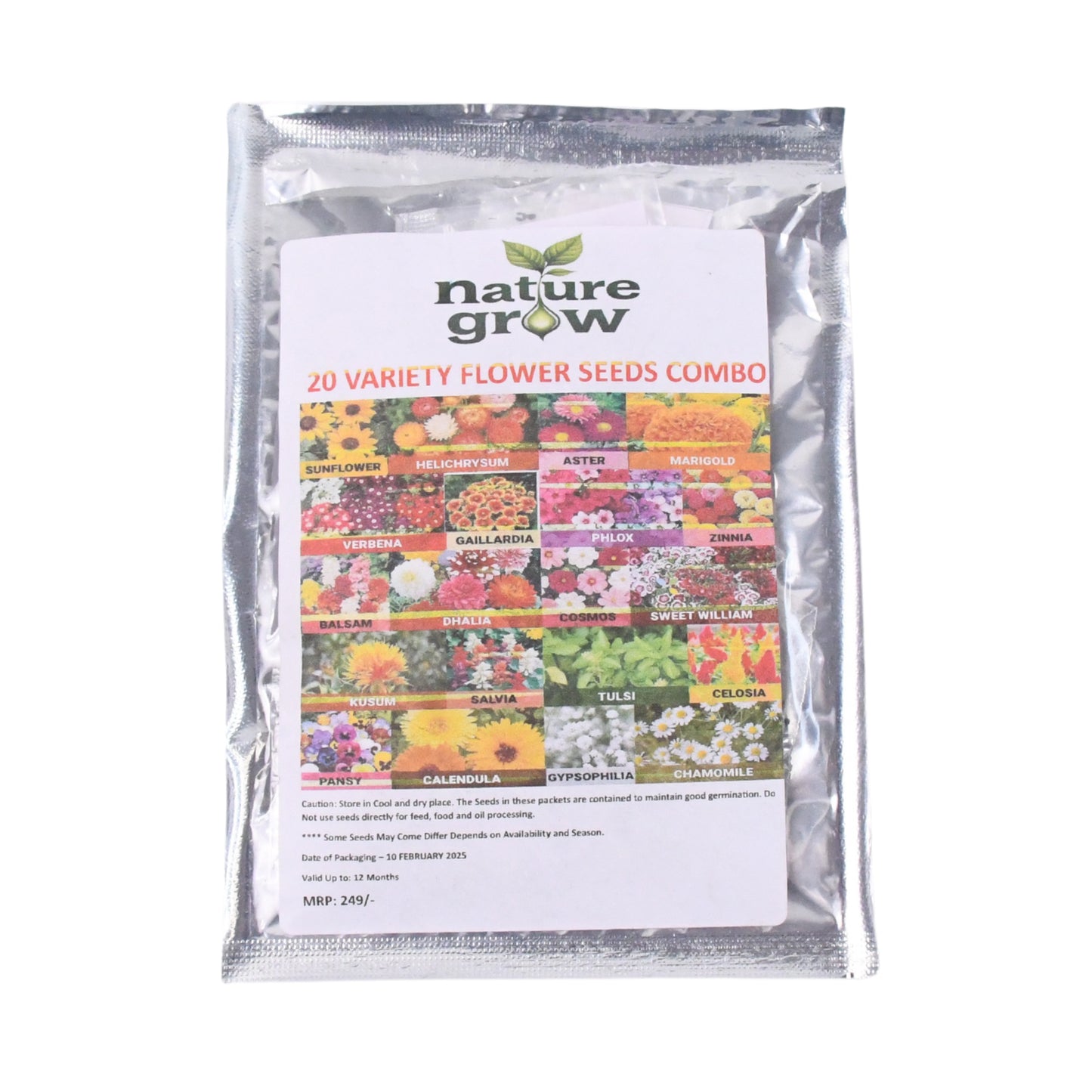 Seeds 20 Varieties Of Flower Seeds Combo (1 Pkt  20 Varieties) - Happy Price - Image 4
