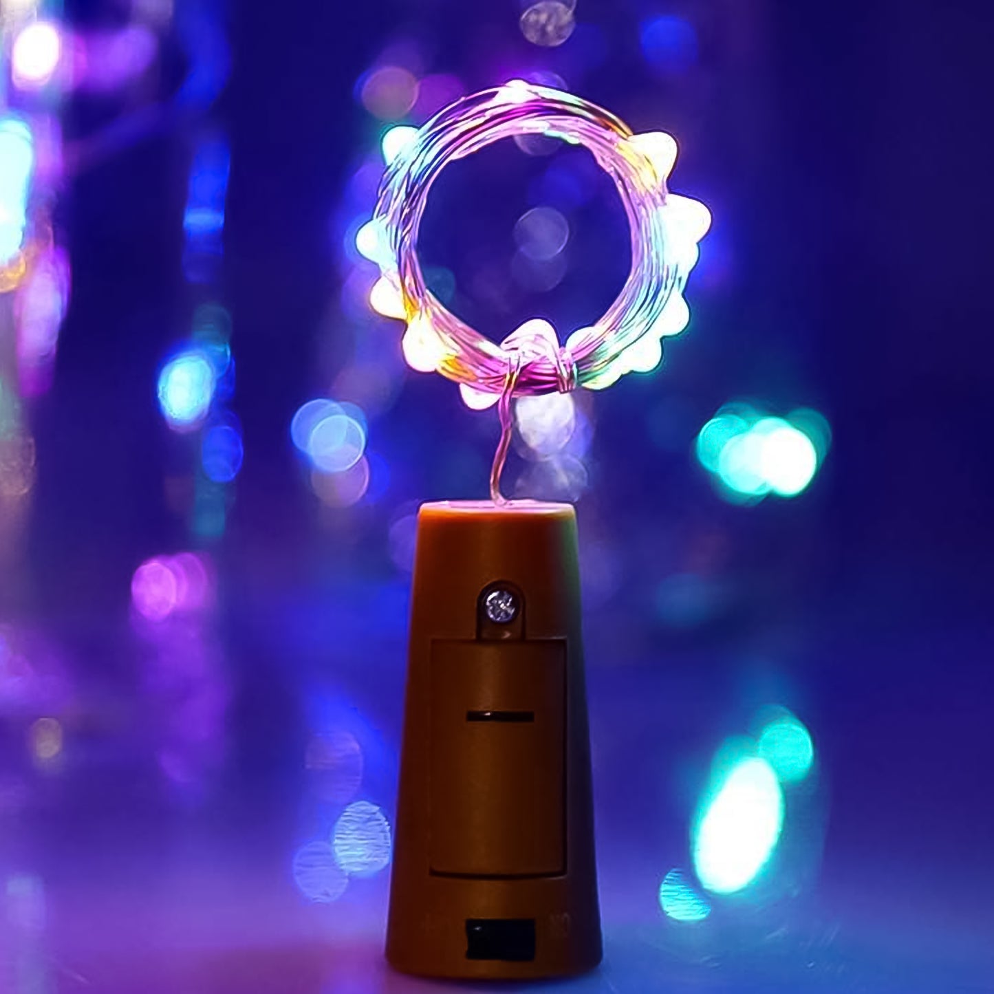 Wine Bottle Cork String Light  Multi Led  2m Cable Length Copper Wire Battery Operated (Multicolor Light  1 Pc) - Happy Price - Image 2