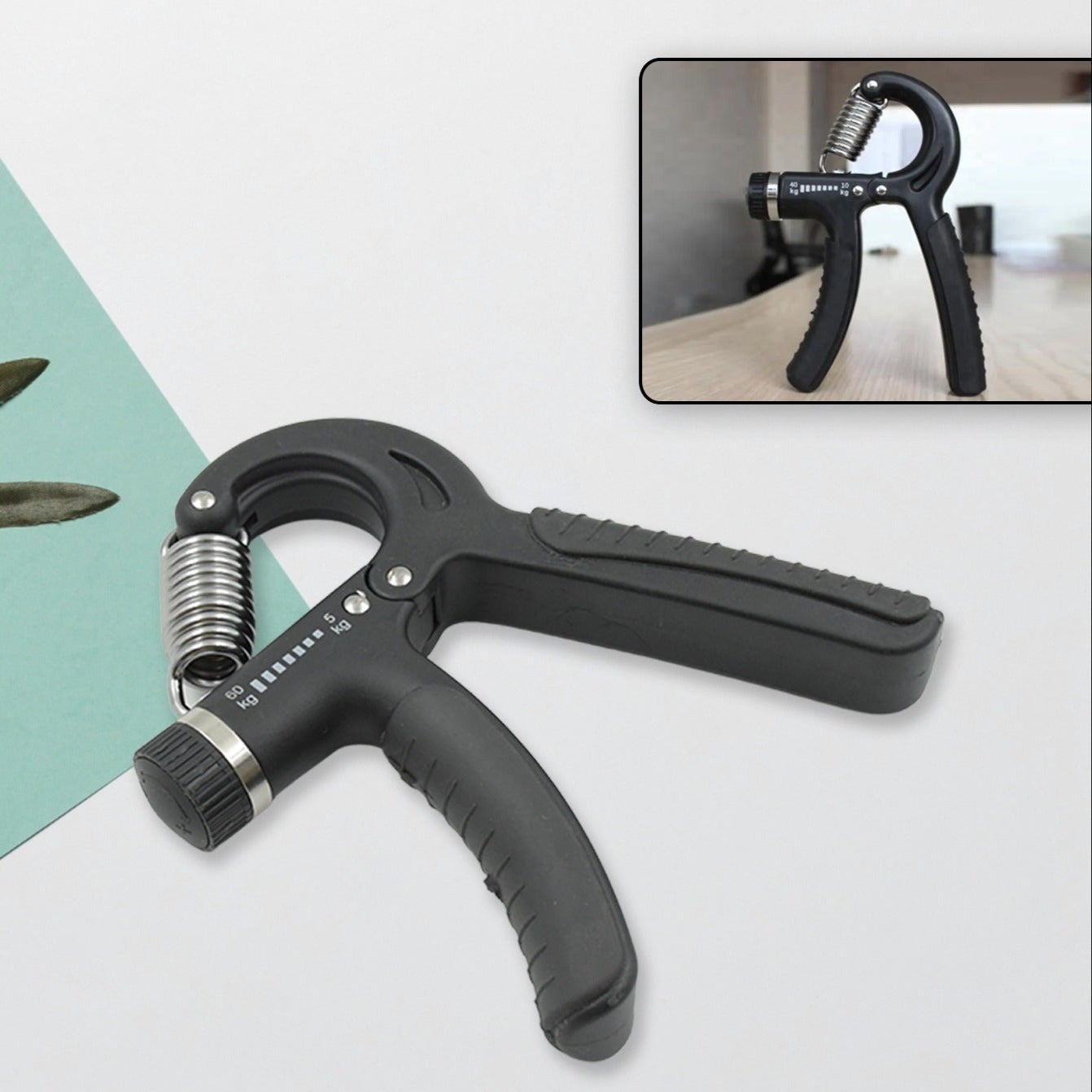 Gym Fitness Hand Grip Men Adjustable Finger Heavy Exerciser Strength For Muscle Recovery Hand Gripper Trainer Strengthener (1 Pc) - Happy Price - Image 1