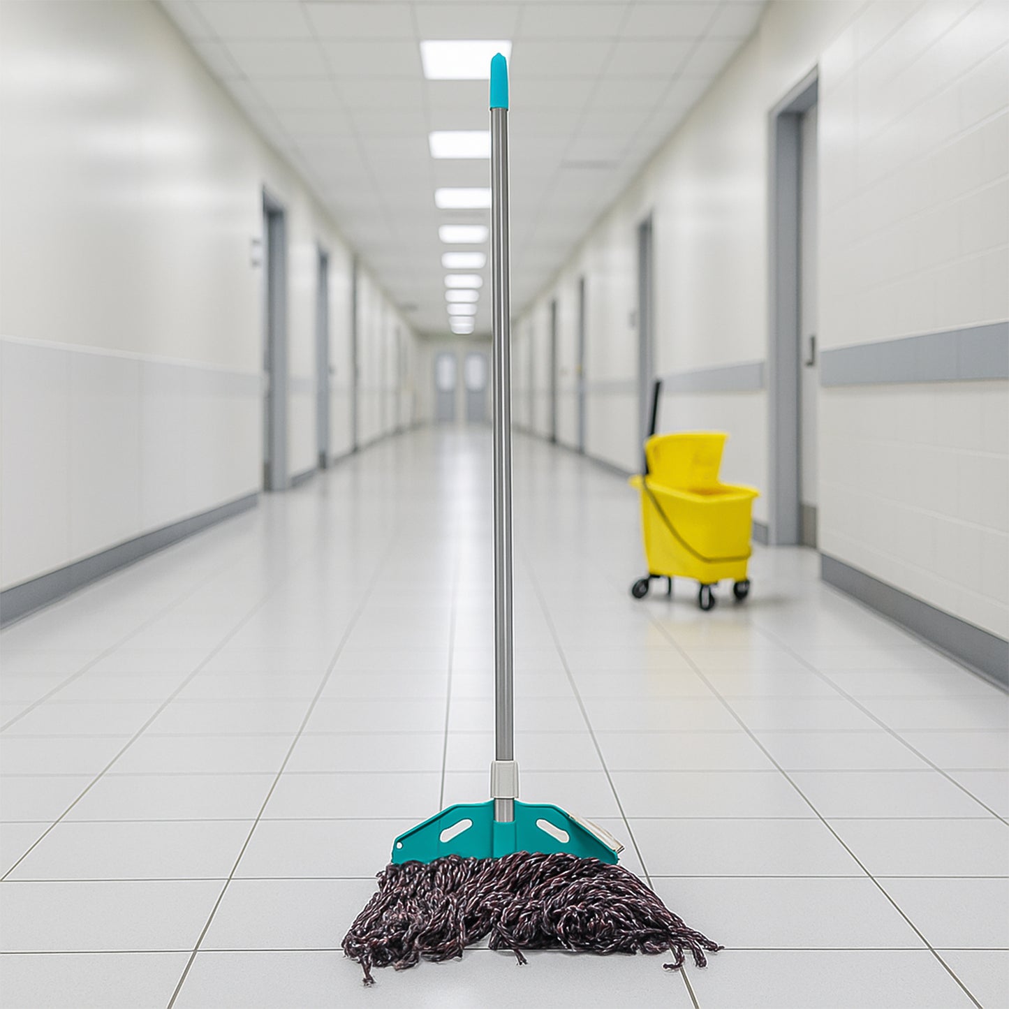 Cotton Yarn Floor Mop with Long Handle - 1 Pc - Happy Price - Image 6