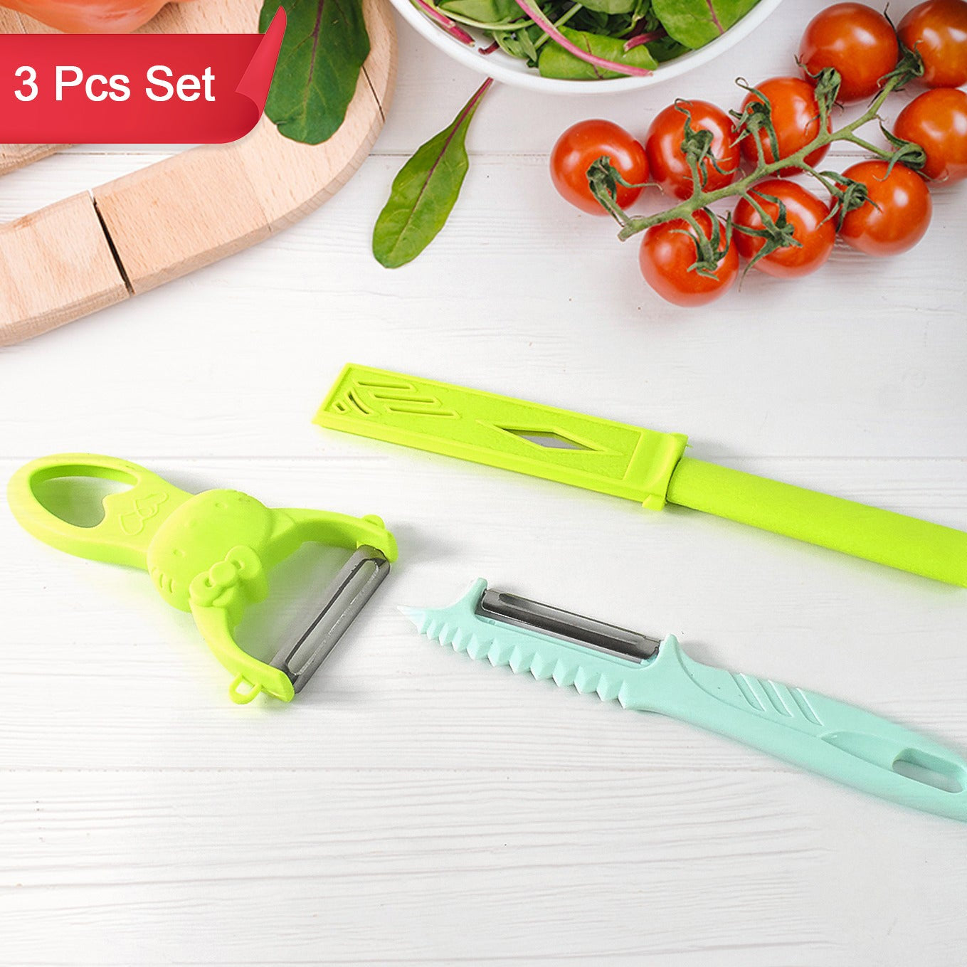 Kitchen Vegetable Peelers (3 Pc Set) - Happy Price - Image 1
