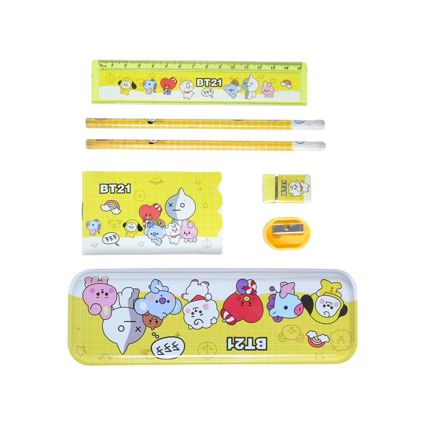 Cartoon Printed Pencil Box Stationery Set for Kids - 1 Set - Happy Price - Image 4
