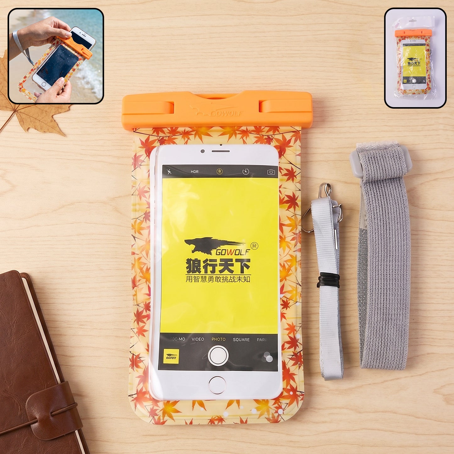 Waterproof Mobile Pouch with Armband & Lanyard - 1 Pc Universal Phone Case - Happy Price - Image 2