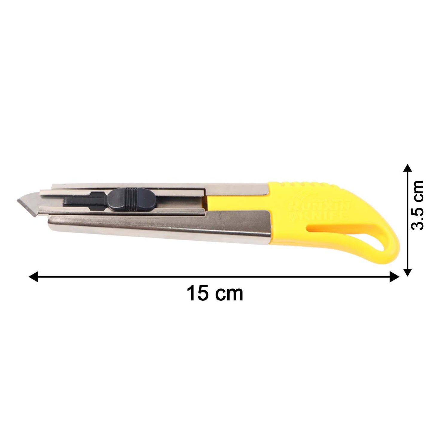 Durable Stainless Steel Utility Knife with 2 Extra Blades - 1 Pc - Happy Price - Image 5