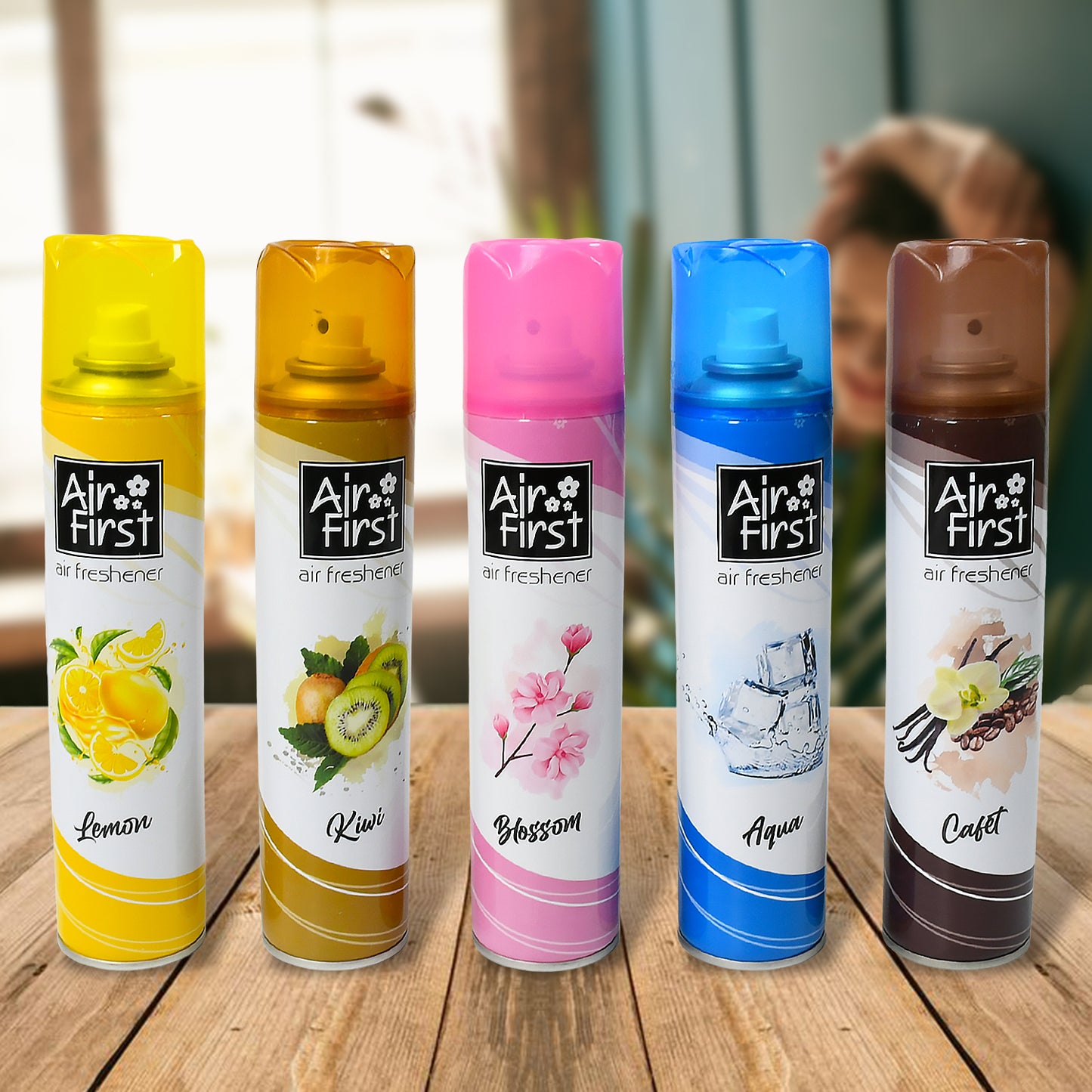 Air Freshener  Used In Office Home Hotels Banquets Carpet Etc Room Spray Air Freshener Mix Fragrance Lemon Kiwi Blossom Aqua Cafet (300 Ml Approx  1 Pc) - Happy Price - Image 2