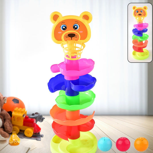 5 Layer Ball Drop And Roll Swirling Tower Educational Toy (1 Pc) - Happy Price - Image 1