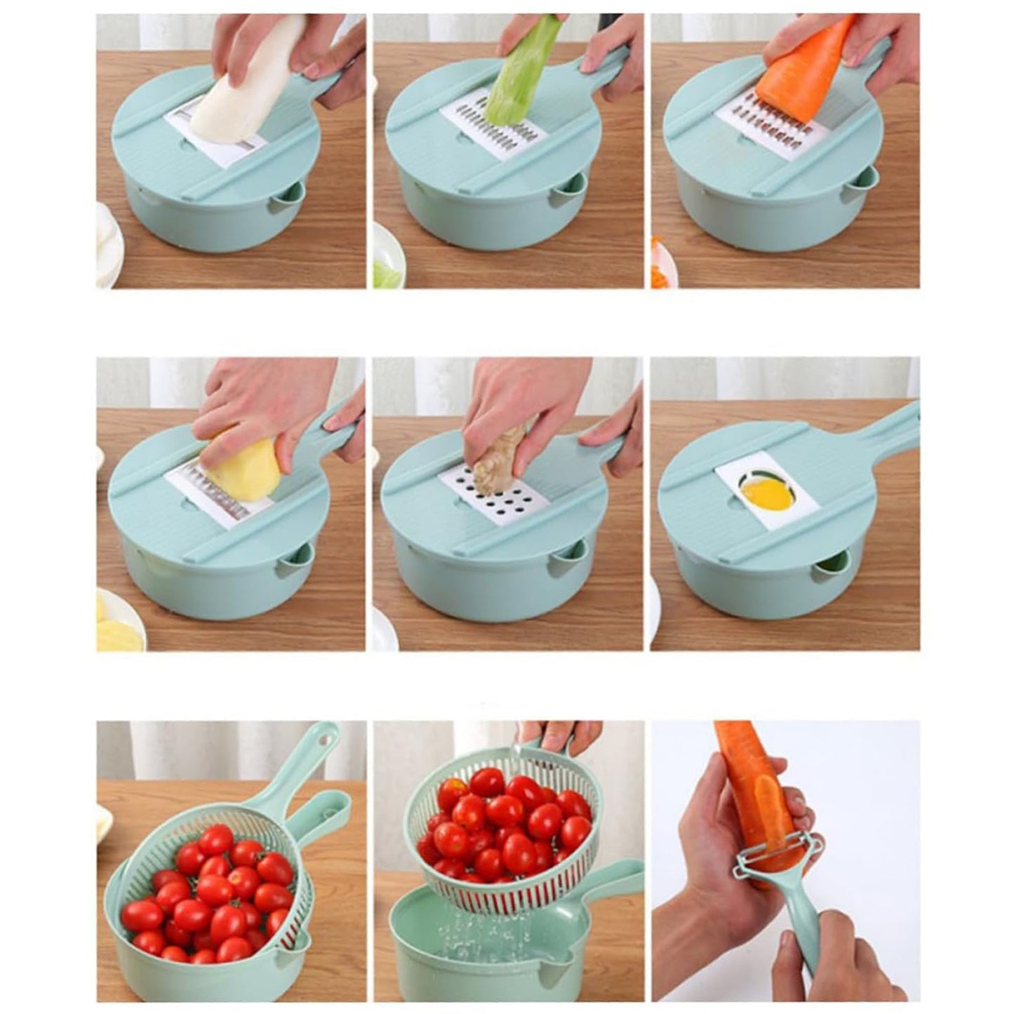 All-in-One Vegetable Cutter and Slicer Set with Container - Happy Price - Image 7