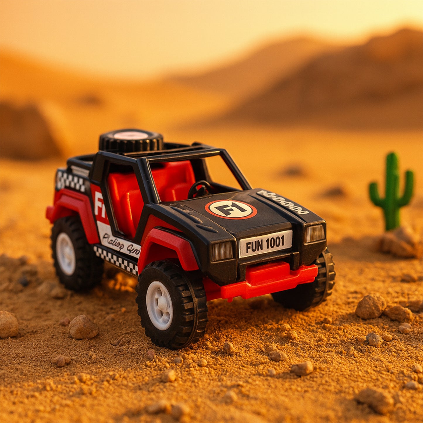 Funwoods Push & Go Racing Jeep Toy - 1 Pc - Happy Price - Image 4