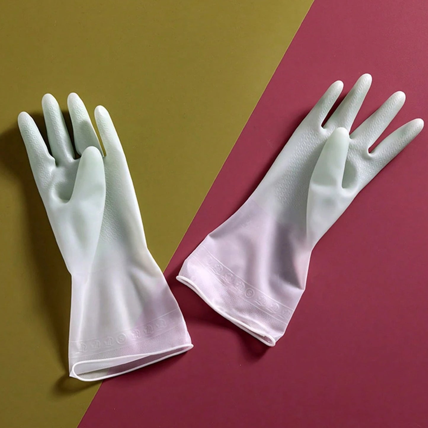 Latex Household Gloves (2 Pair  Mix Color) - Happy Price - Image 5