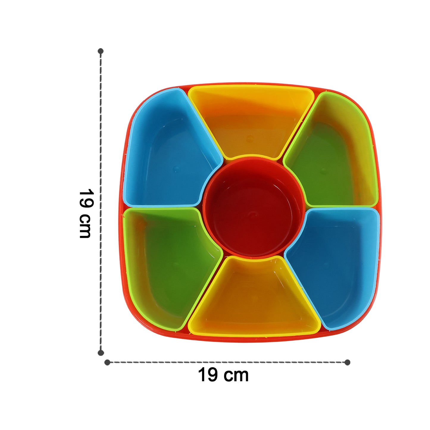 7-Section Dry Fruit & Snack Organizer Box with Spoon - Happy Price - Image 5