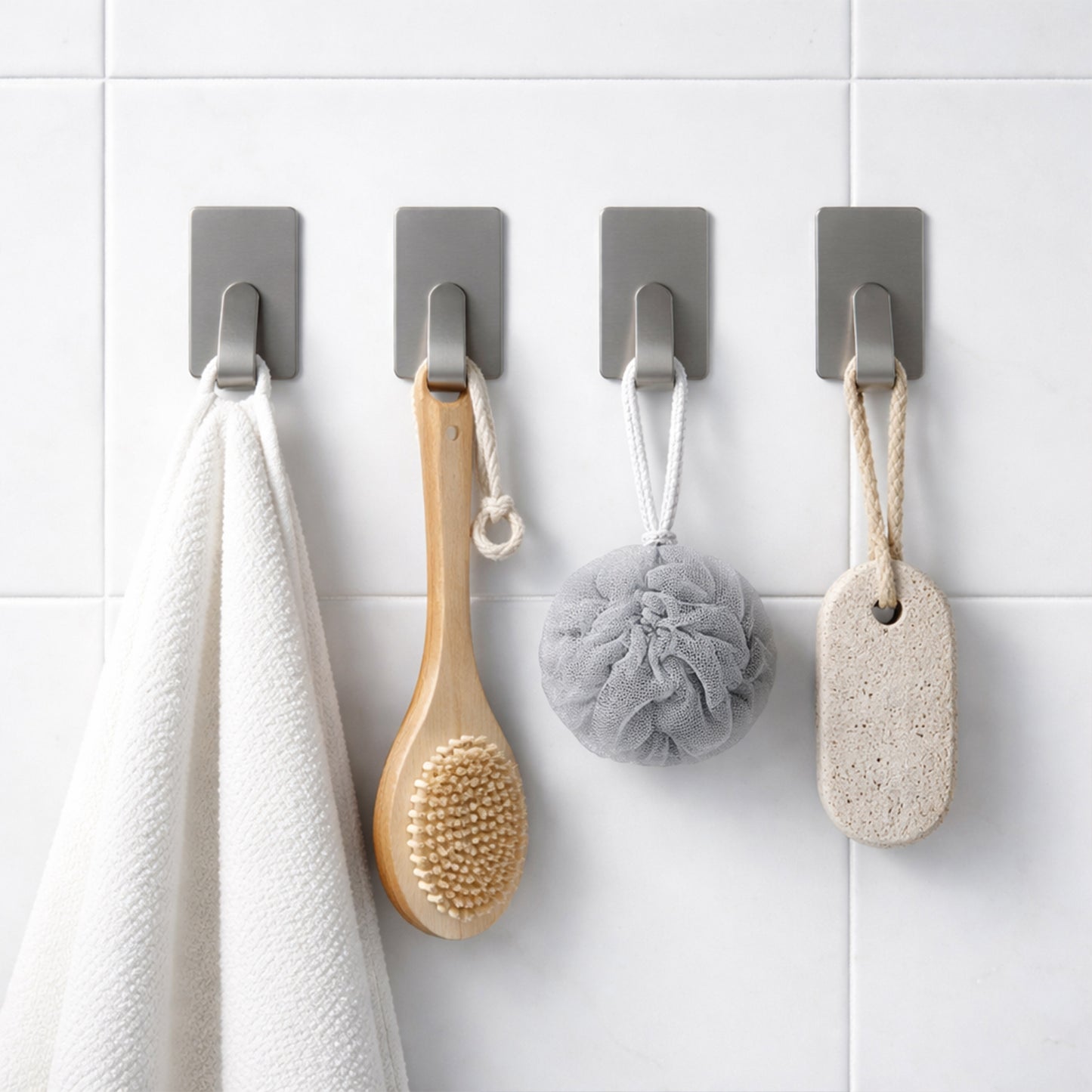 6 Piece Strong Adhesive Wall Hooks for Home Organization - Happy Price - Image 6