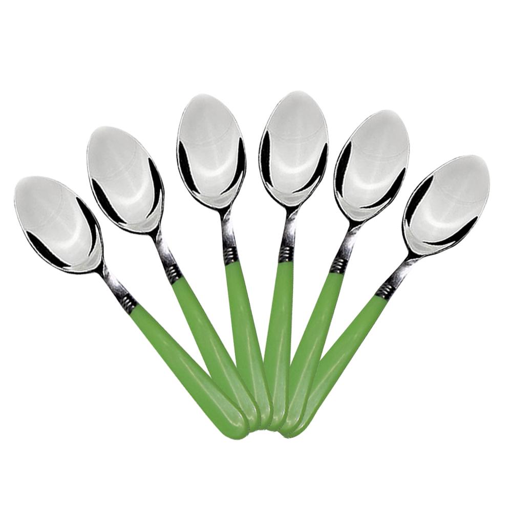 Stainless Steel Spoon With Comfortable Grip Dining Spoon Set Of 6 Pcs - Happy Price - Image 4