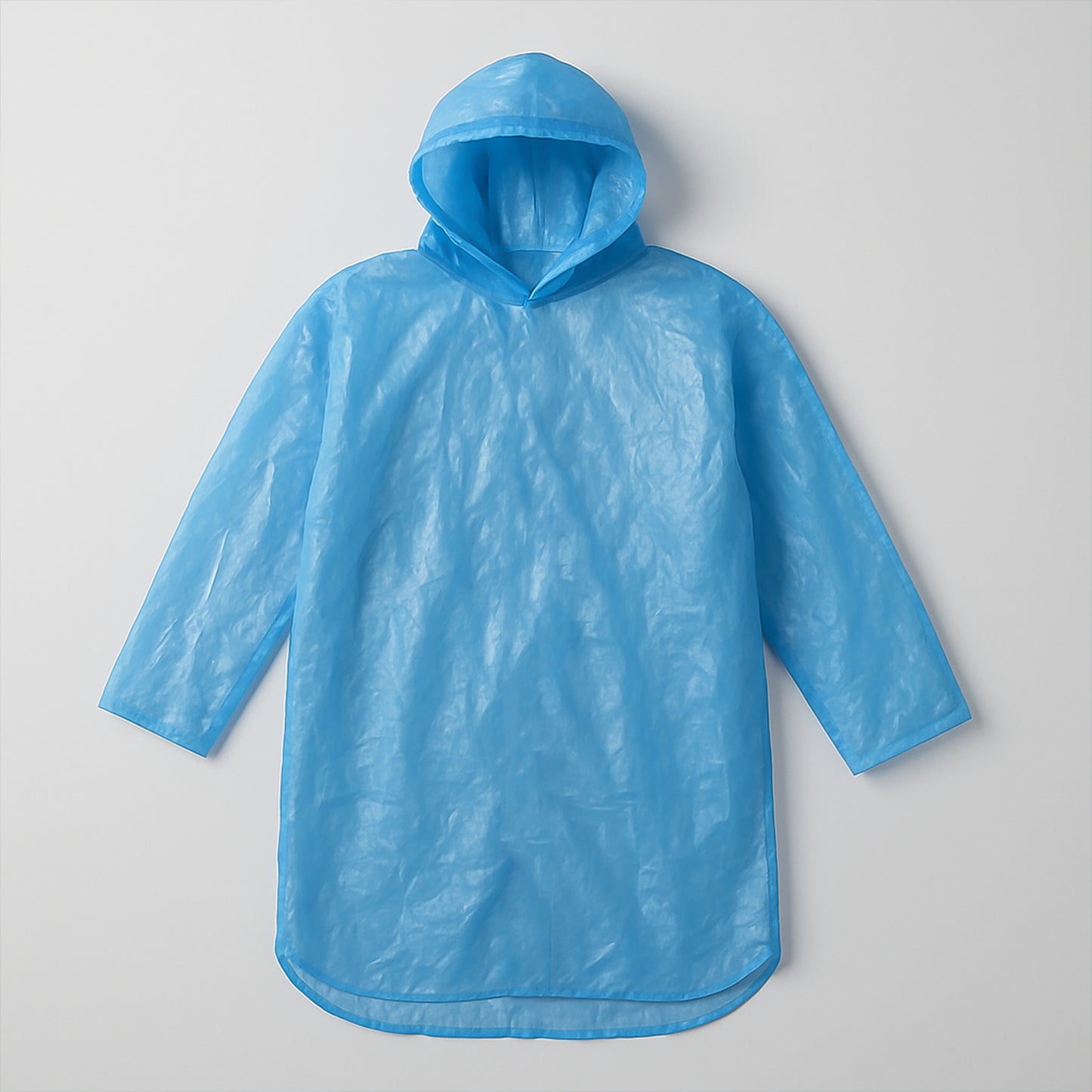Ultra Lightweight Disposable Raincoat With Hood For Adults (1 Pc) - Happy Price - Image 2