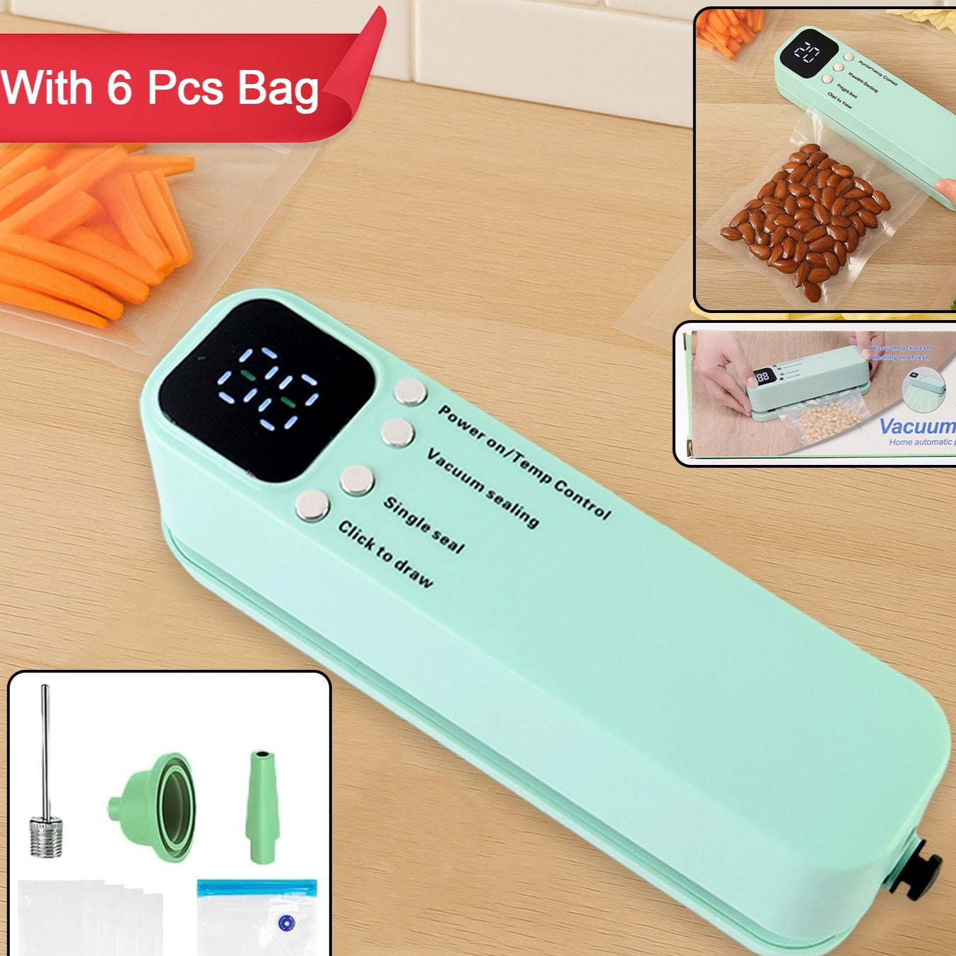 Rechargeable Electric Vacuum Sealer Machine - Happy Price - Image 1