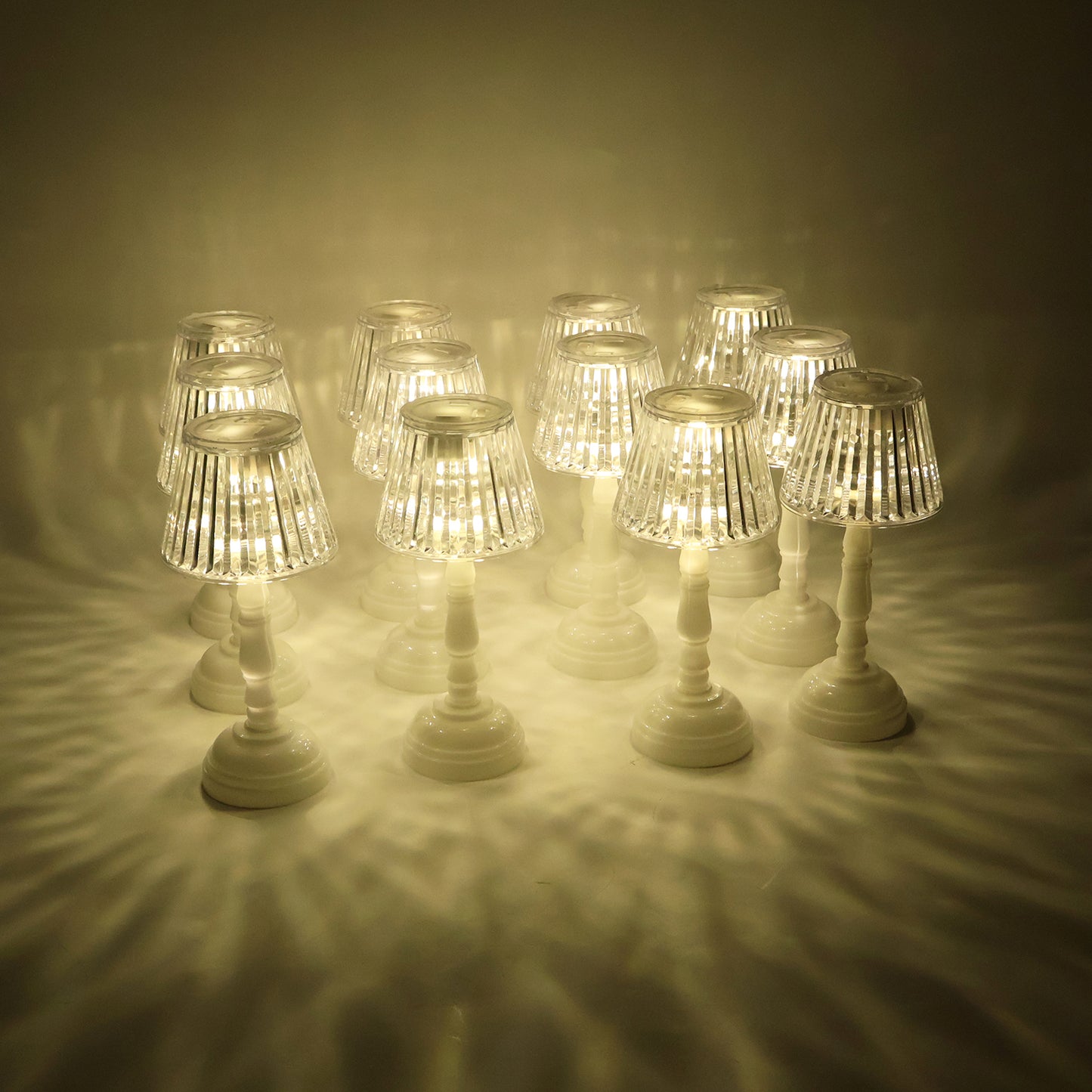 12 Pcs LED Crystal Table Lamps - Warm Rechargeable Night Light for Decor - Happy Price - Image 5