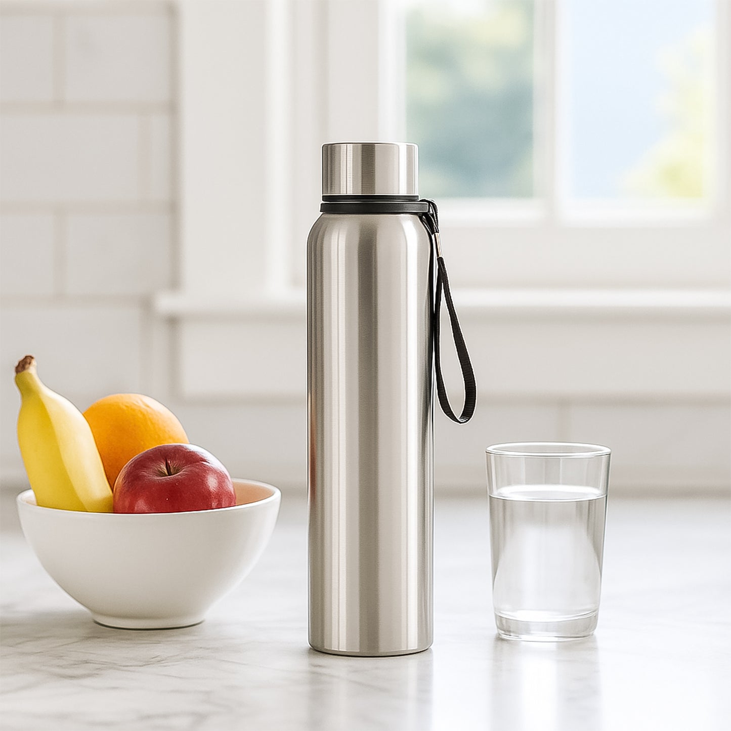 1000 ML Stainless Steel Double Wall Vacuum Insulated Water Bottle - Happy Price - Image 2