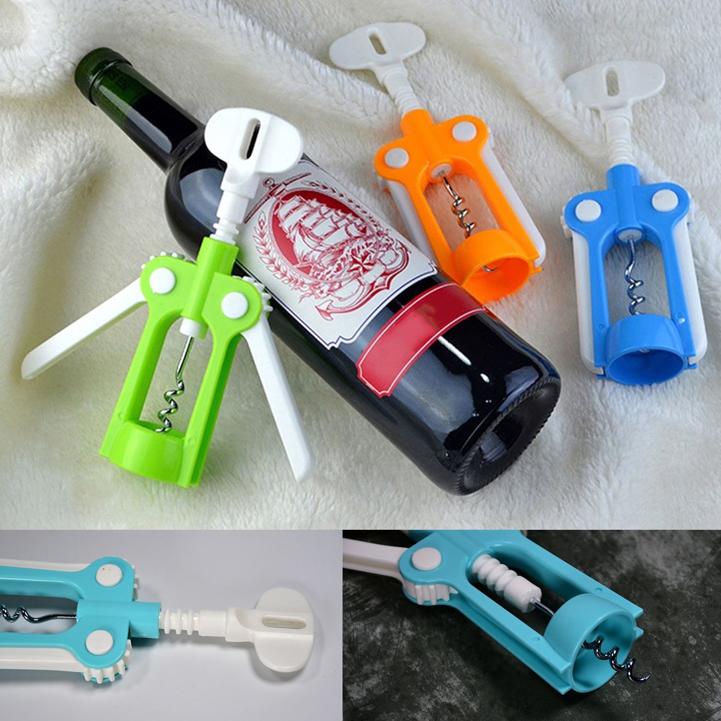 Waiter Wine Corkscrew Bottle Beer Cap Opener For Restaurants Bar Home - Happy Price - Image 6