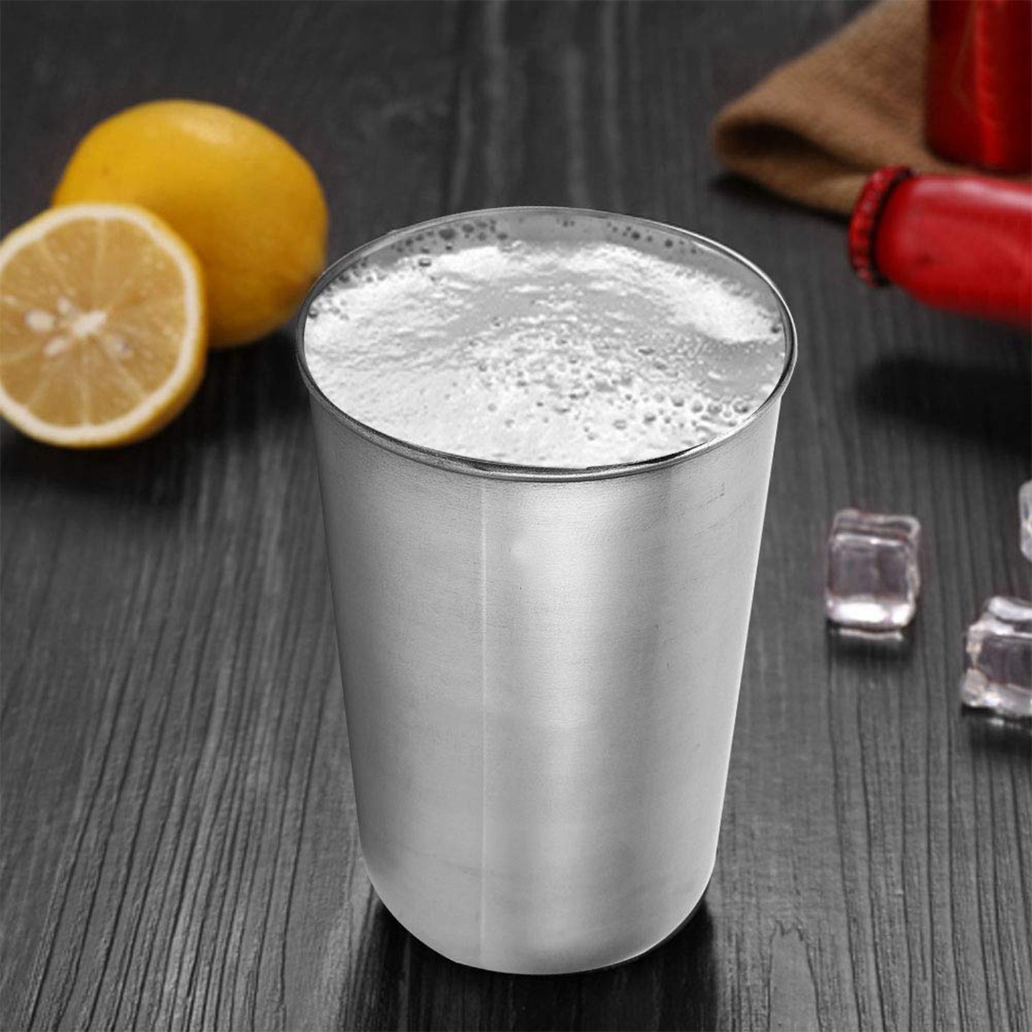 Small Stainless Steel Drinking Glass (1 Pc) - Happy Price - Image 3
