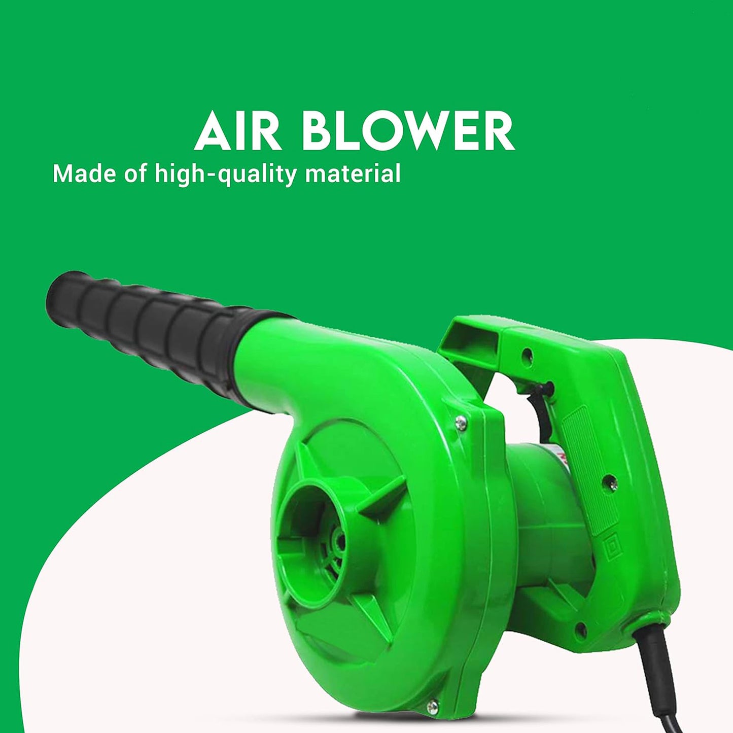 650v Blower Portable Rifel Range Heavy Duty Air Blower Electric Air Blower For Homeofficecarpccomputer Dustgaragepatiogarden Leaftrash Cleaning  (350w 2.3 M3min 13000 Rpm Green) - Happy Price - Image 6