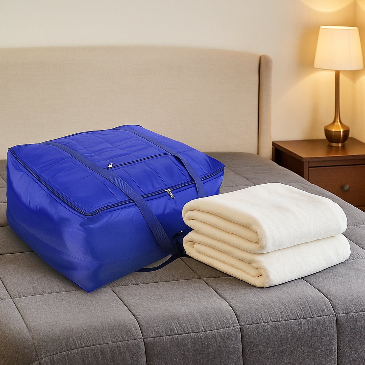 Large Blanket Storage Bag Organizer (1 Pc, 60x47x33 cm) - Happy Price - Image 6