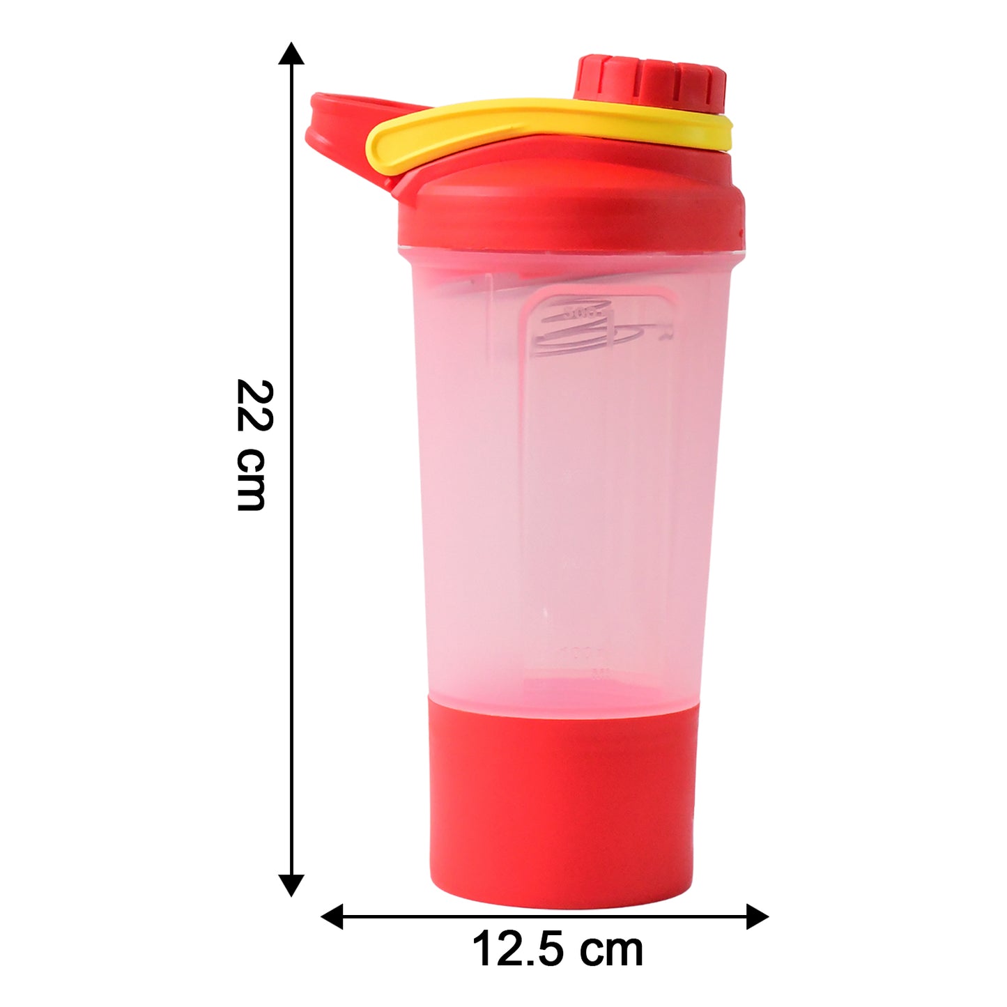 Premium Gym Shaker Bottle with Mixing Ball - 550ml, Leak-Proof for Fitness Drinks - Happy Price - Image 3