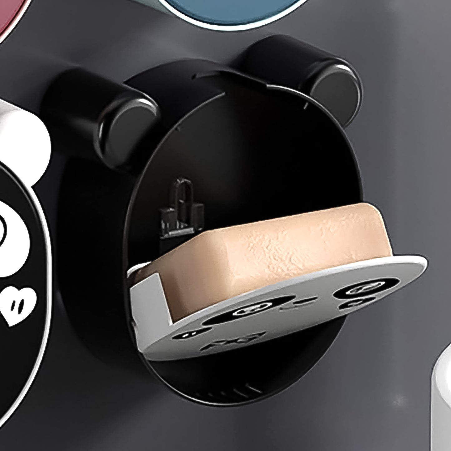 Cute Panda Wall Mounted Soap Holder with Flip-Top Lid & Drainage (1 Pc) - Happy Price - Image 4
