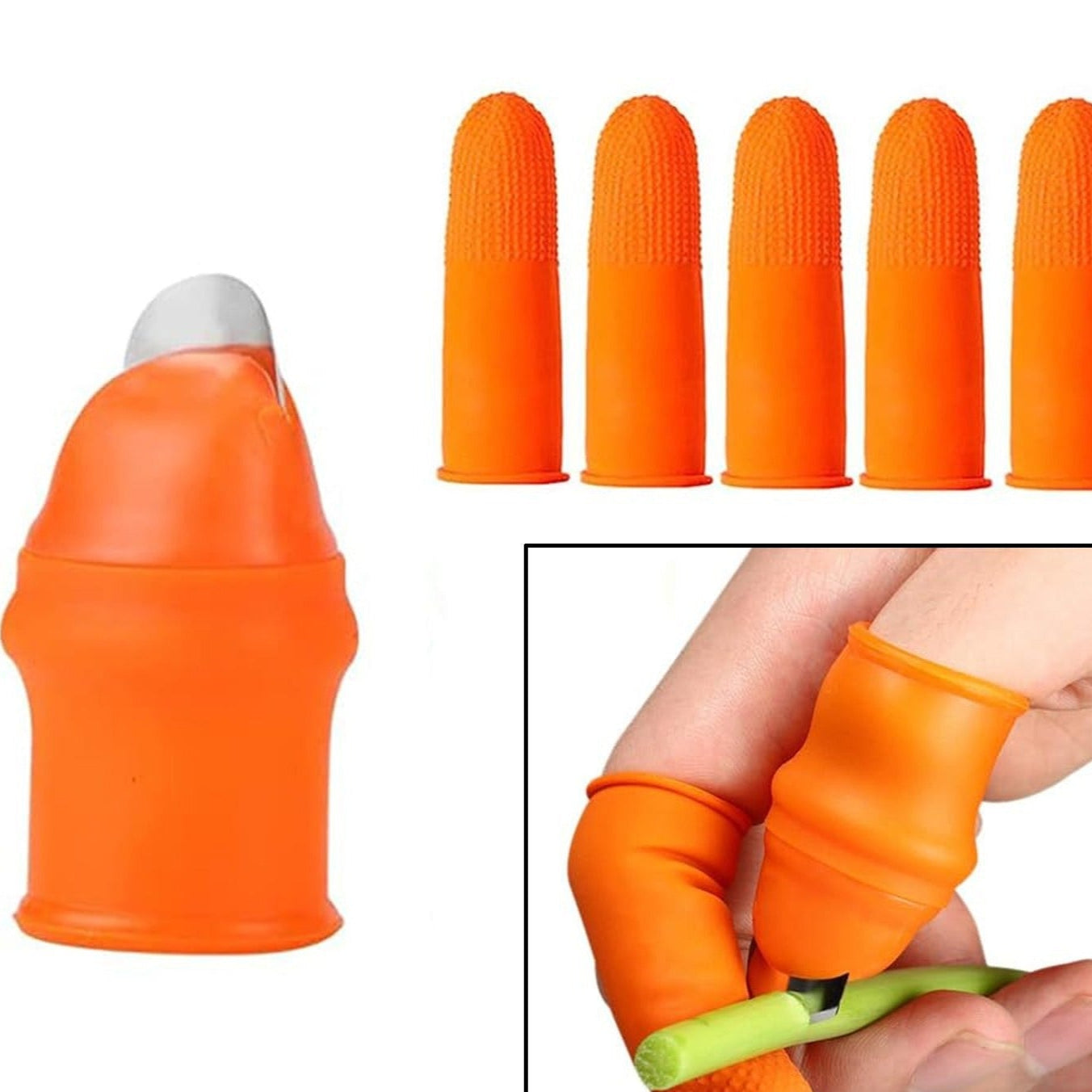 Thumb Knife 4 Finger Cutter Kitchen Knife Set (Set Of 1) - Happy Price - Image 1