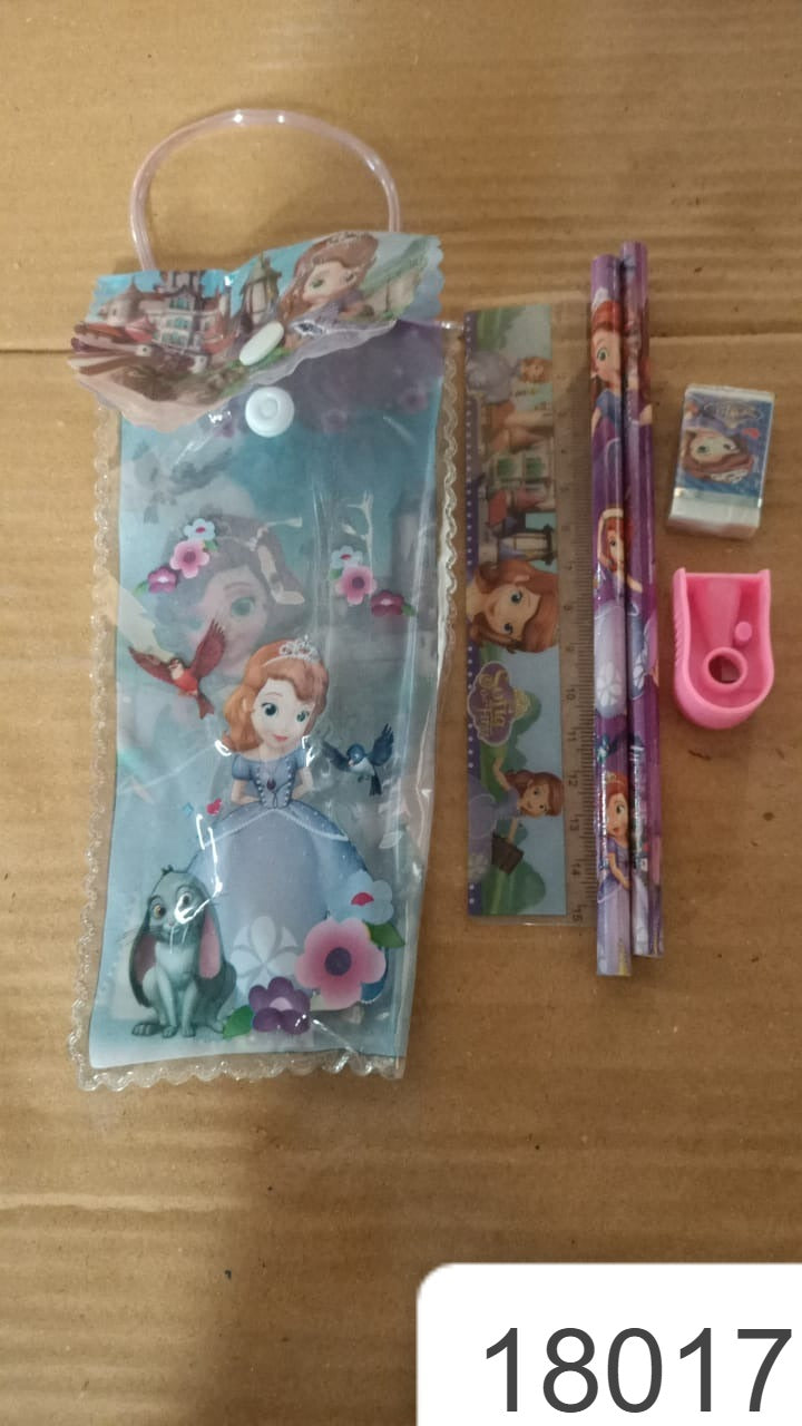 5 In 1 Mix Stationery Gift Set For Kids Stationary Set Including 2 Pencil Ruler Rubber Pencil Sharpener School Office Product Gift (5 Pcs Set) - Happy Price - Image 6