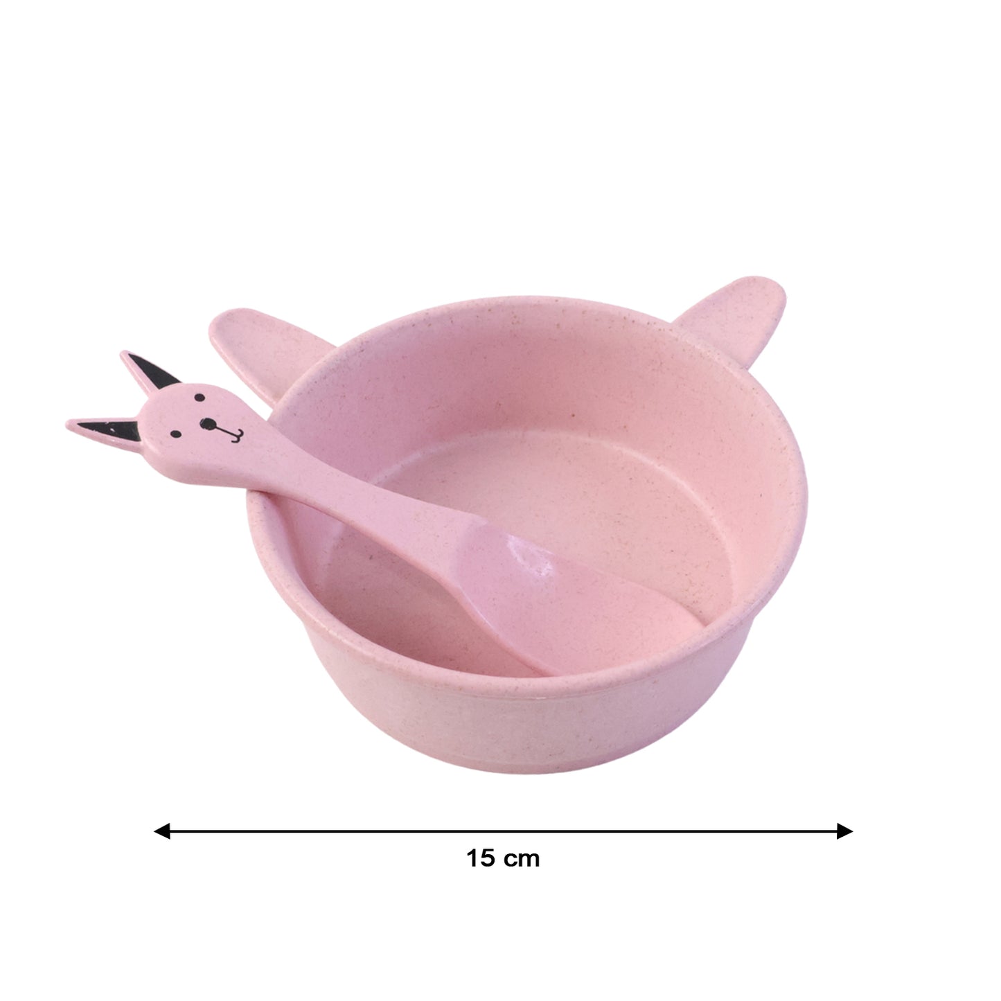 HappyPrice Kids Feeding Bowl Set with Cute Spoon (240ml, 1 Set) - Anti-Slip Toddler Bowl with Handles - Happy Price - Image 4