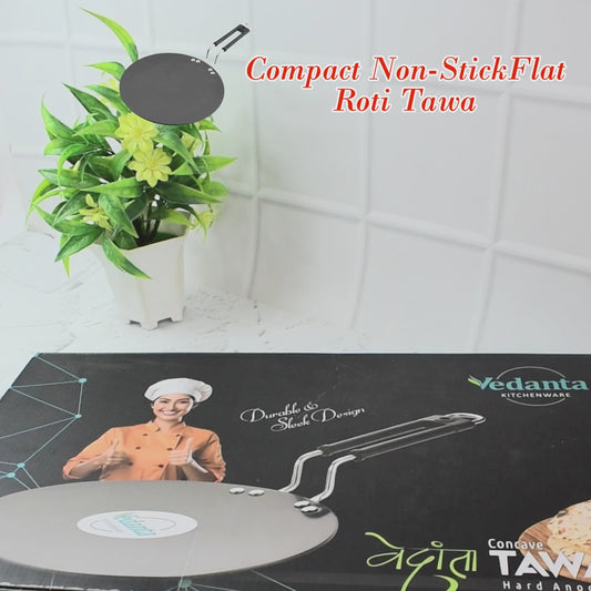 10 Inch Non-Stick Roti Tawa with Heat-Resistant Handle - 1 Pc