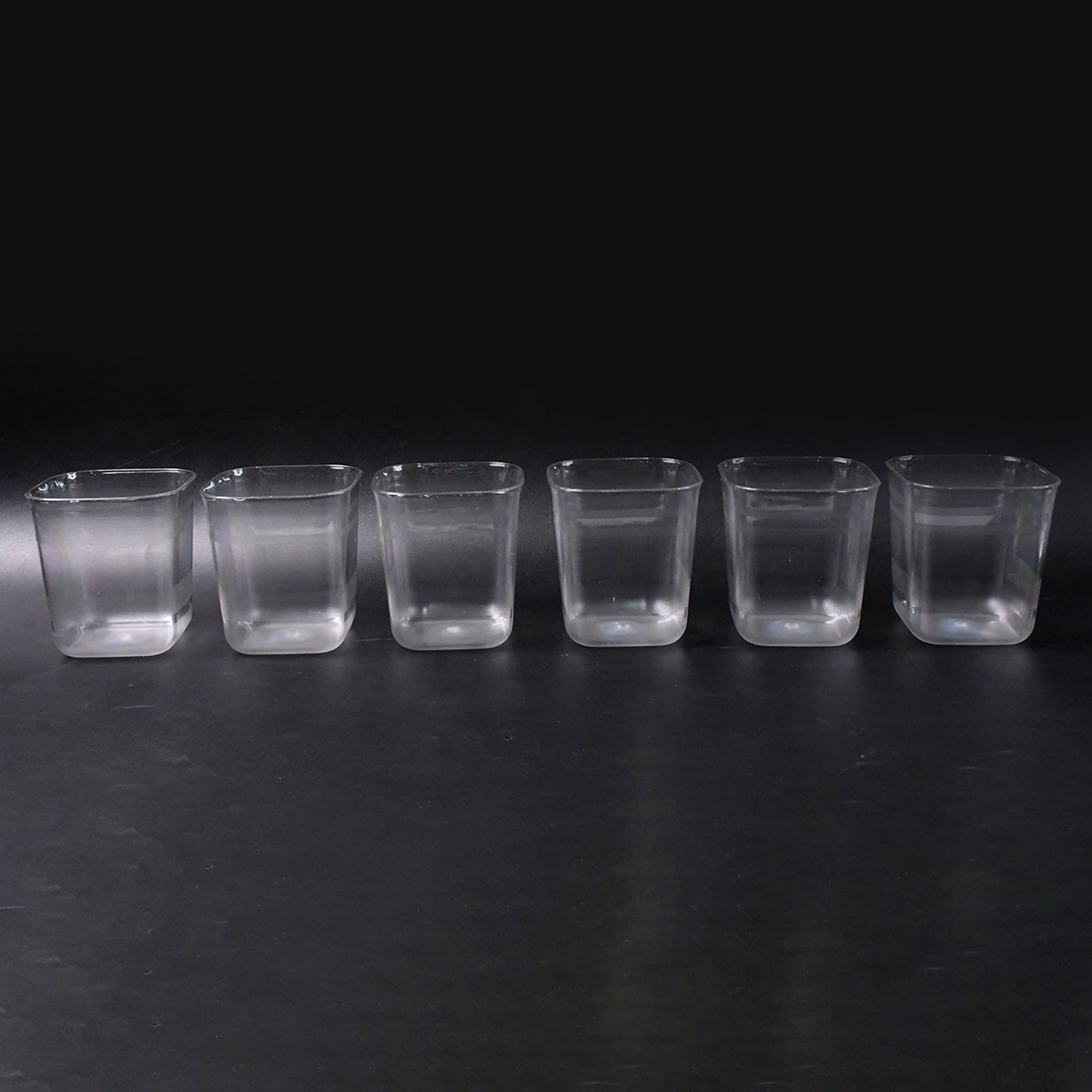 6pc Transparent Diamond Medium Serving Glass Set Glass Set For Water Juice Etc - Happy Price - Image 5