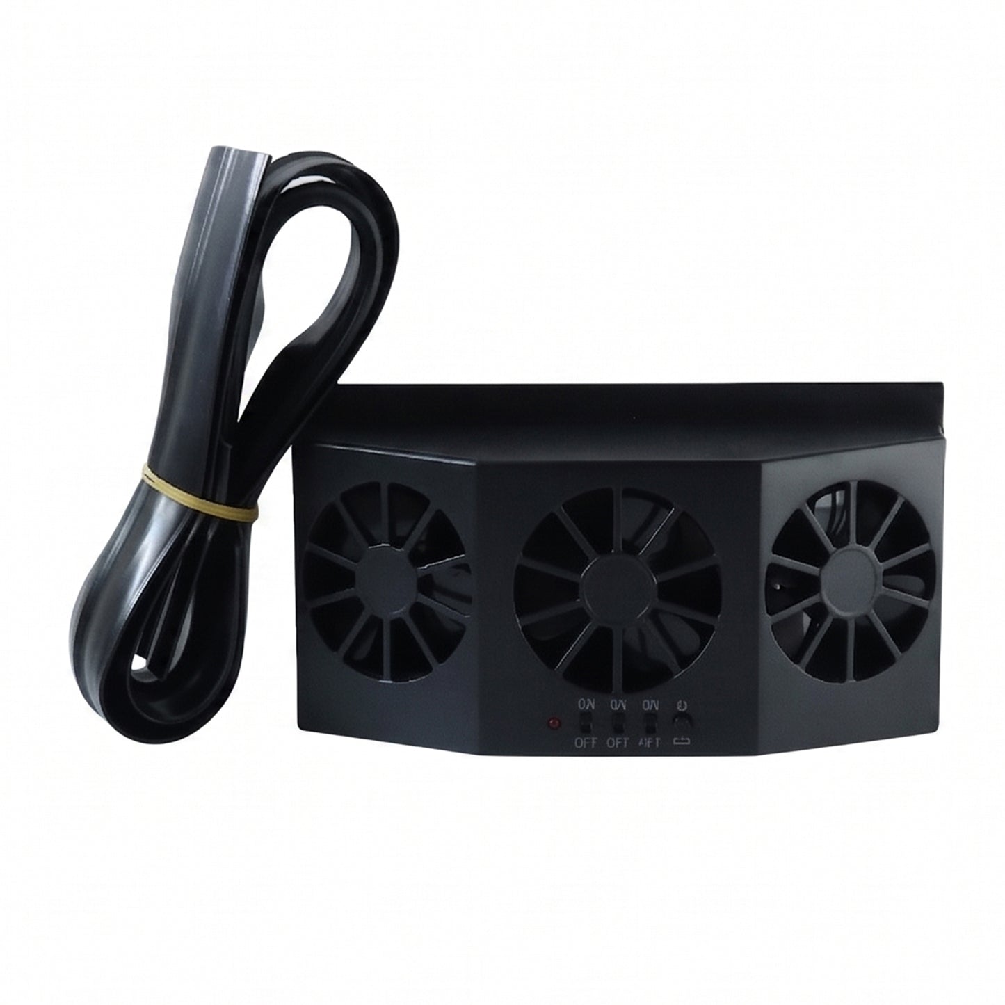 Solar Car Window Vent Fan - 1 Pc Triple Fan for Auto Air Circulation - Happy Price - Image 4