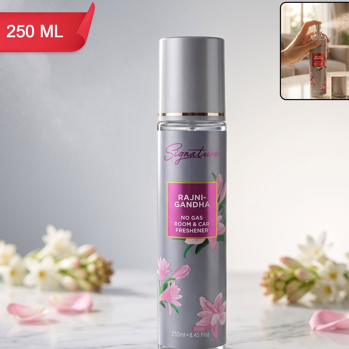 Signature Rajnigandha Room Amp Car Freshener Spray 250 Ml