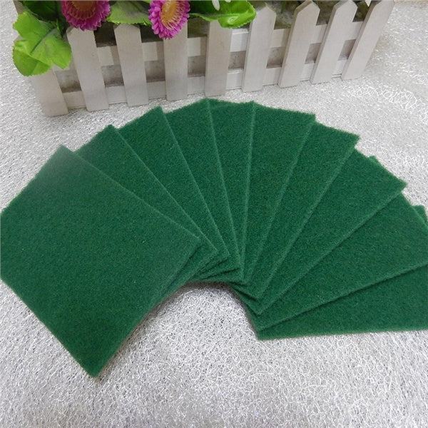 Scrub Sponge Cleaning Pads Aqua Green  10pcs - Happy Price - Image 4