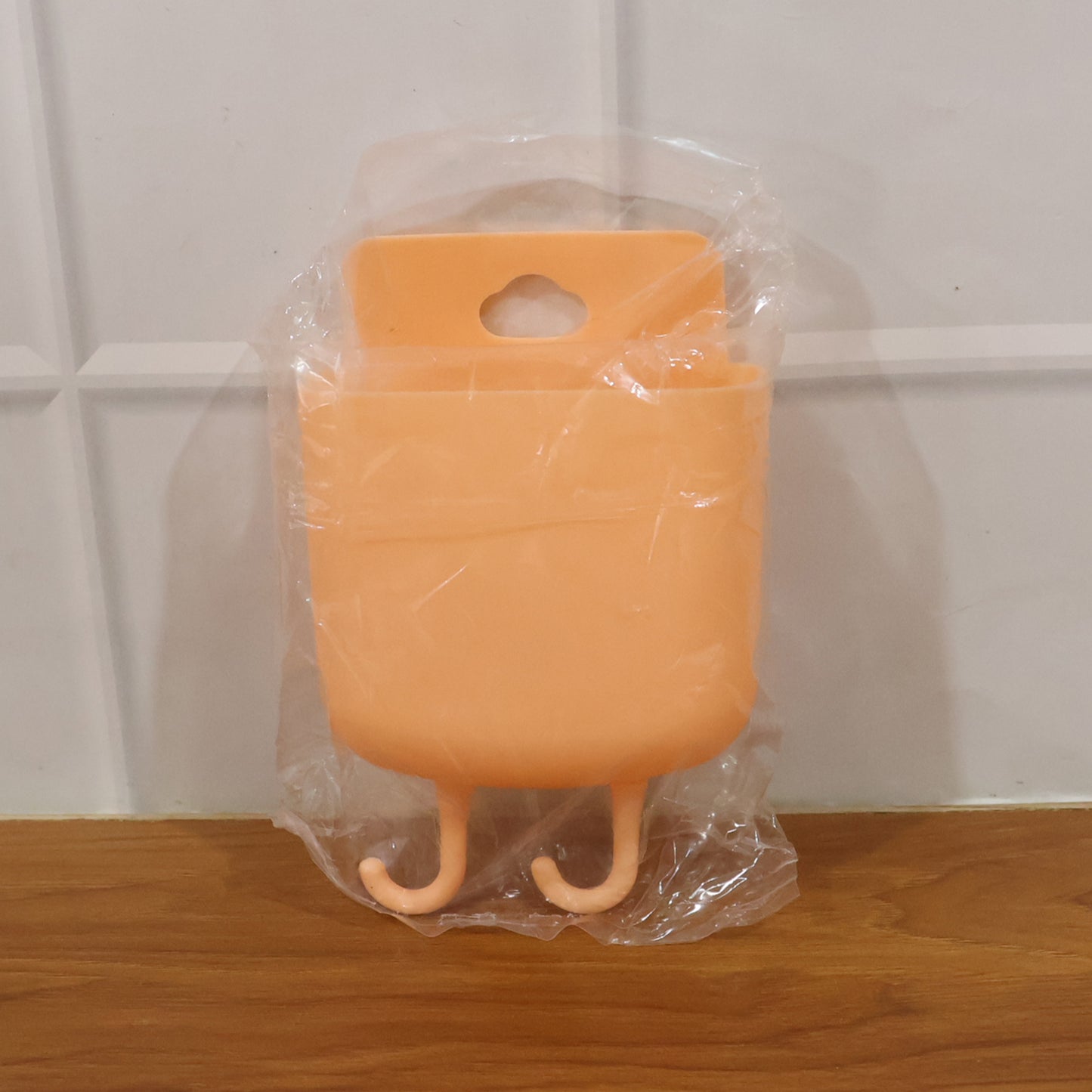 Plastic Wall Mount Holder with Hooks for Mobile Charging & Storage - 1 Pc - Happy Price - Image 7