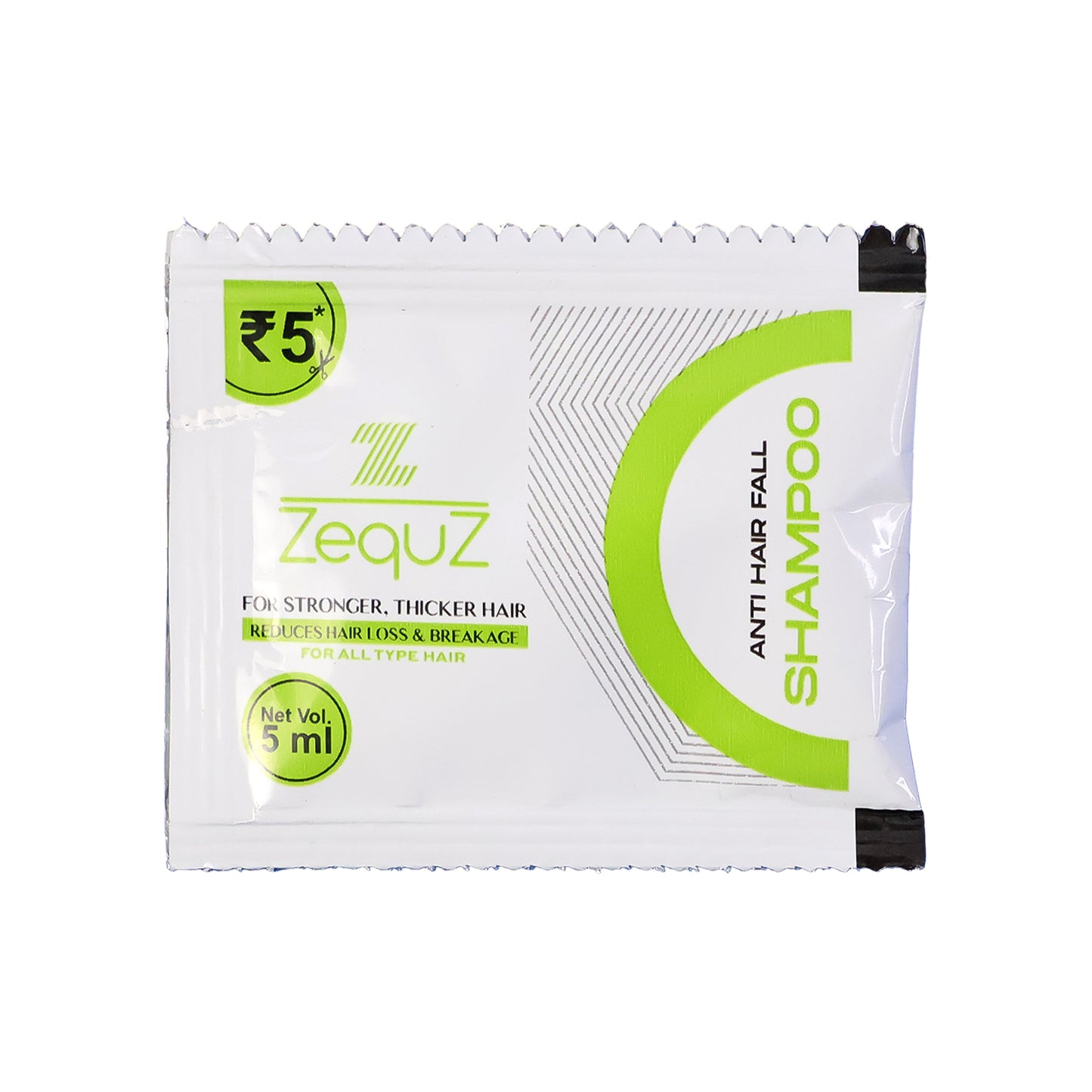 Zequz Anti-Hair Fall Shampoo Sachet - 5ml Single Pack for Stronger Hair - Happy Price - Image 5