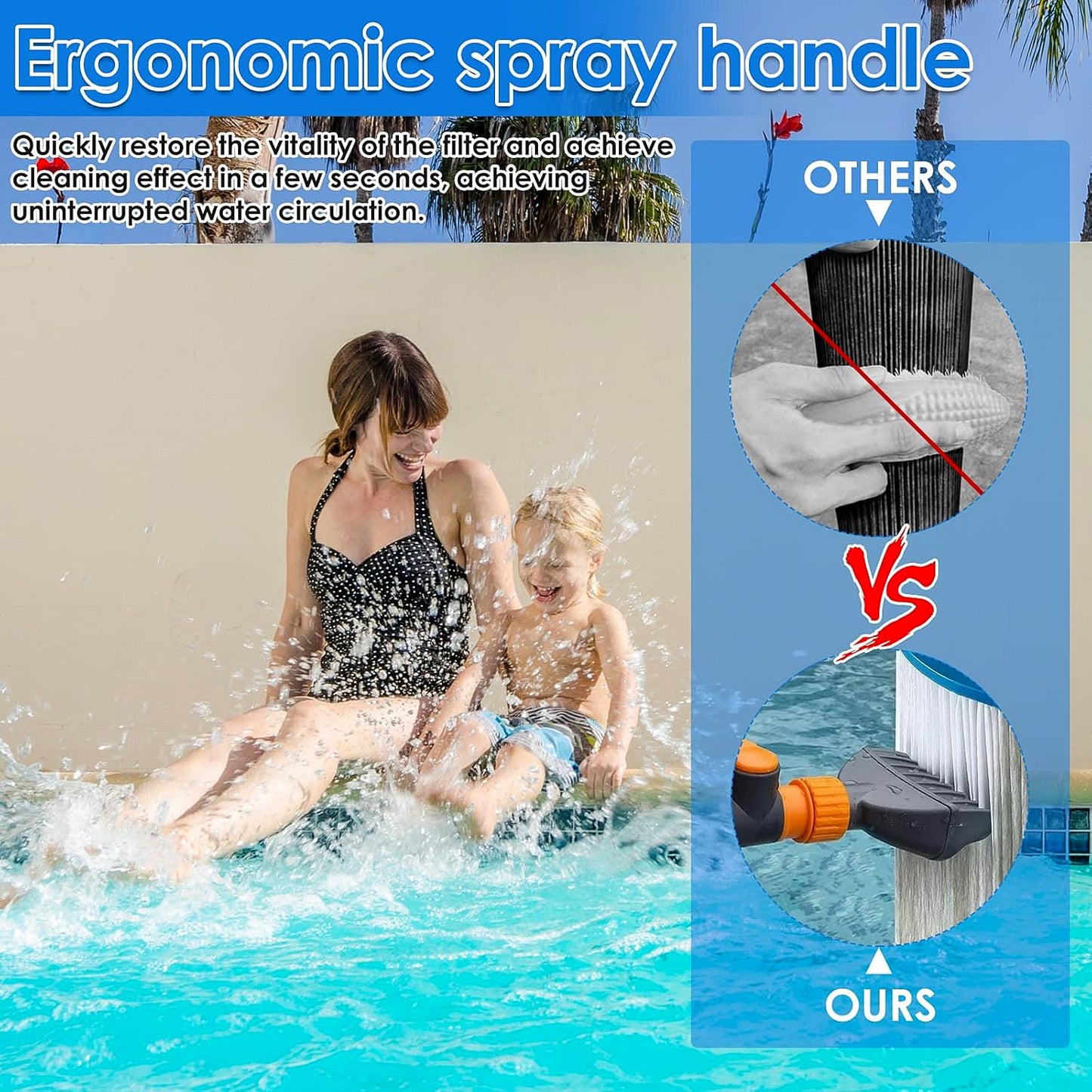 Pool Filter Cartridge Cleaner Nozzle - 1 Pc High-Pressure Jet Washer - Happy Price - Image 5