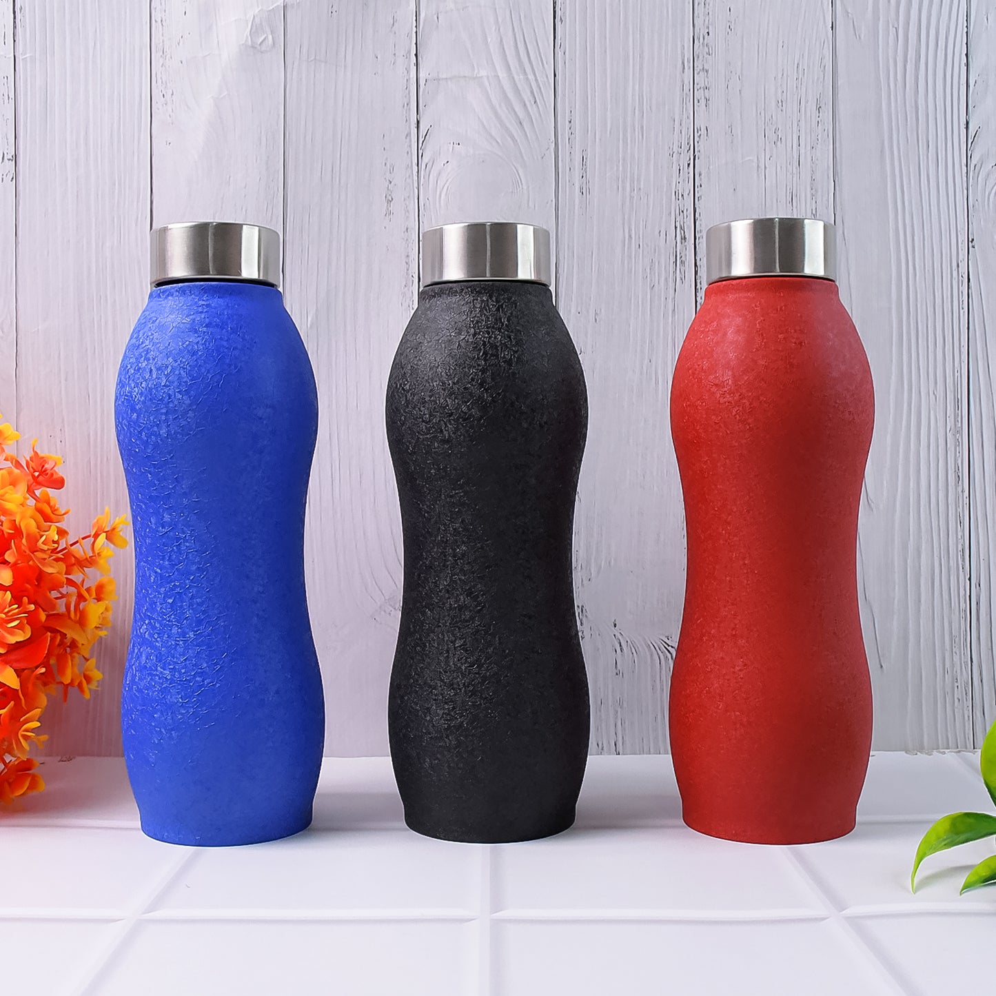 Stainless Steel Water Bottle (1000ml  Mix Colour  1 Pc  Crocodile) - Happy Price - Image 3