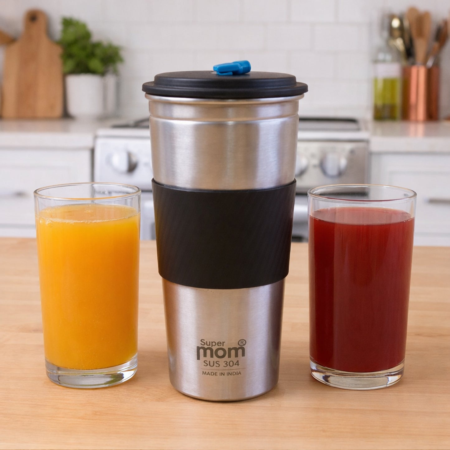 Supermom Stainless Steel Travel Tumbler - 500 ML Capacity - Happy Price - Image 7