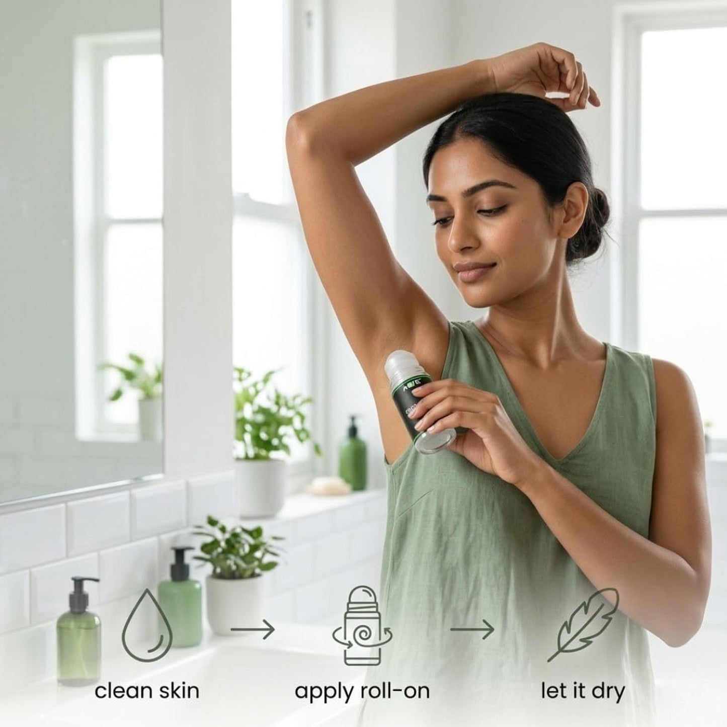 AOE Unisex Roll-On Deodorant 50 ML - Long Lasting Freshness (1 Pc) - Great Price - Image 3