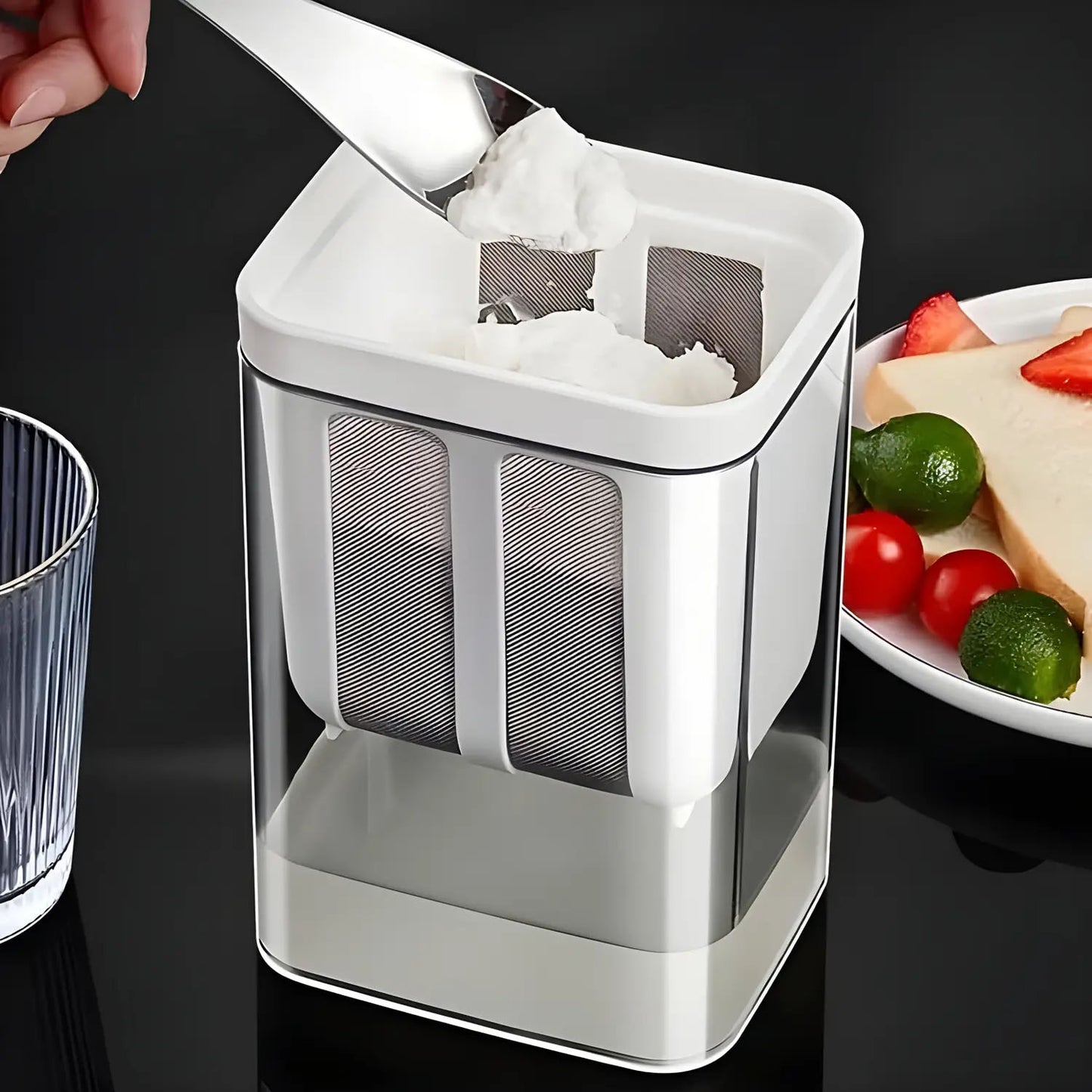 2-in-1 Yogurt Maker & Greek Yogurt Strainer Container - Happy Price - Image 6