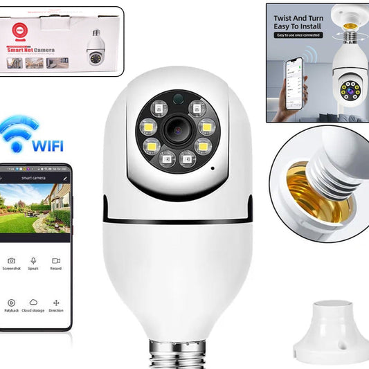 V380 Pro Fisheye 360 Degree Panoramic Wireless Wifi Ip Cctv Security Camera (Pack Of 1) - Happy Price - Image 1