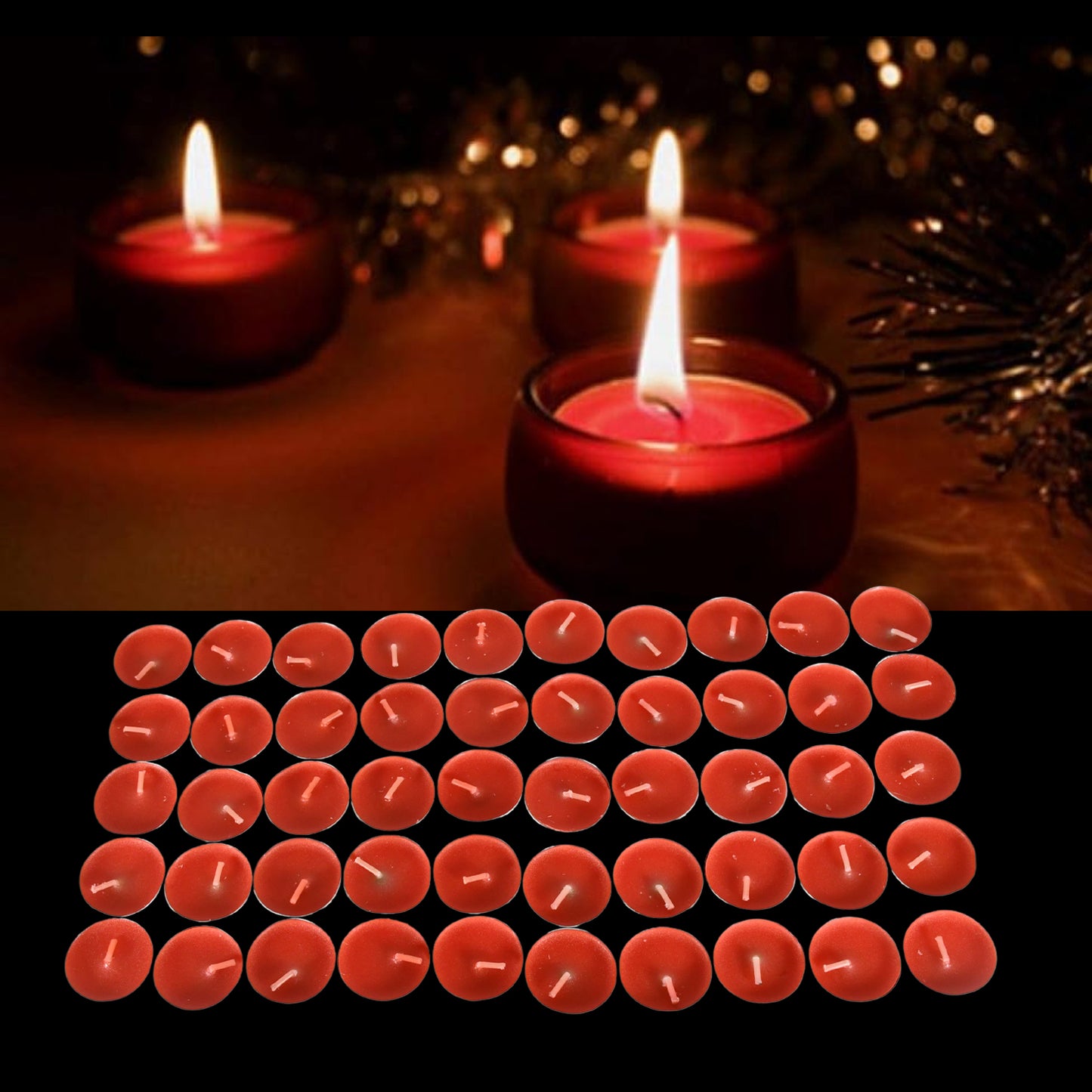 12691 Tealight Candles Set Smokeless Candles Tealight Diwali Candles For Diwali Home Decor Decoration Party Festivals For Mood Dinners Parities Home Decoration Wedding Candle (50 Pcs Set) - Happy Price - Image 6