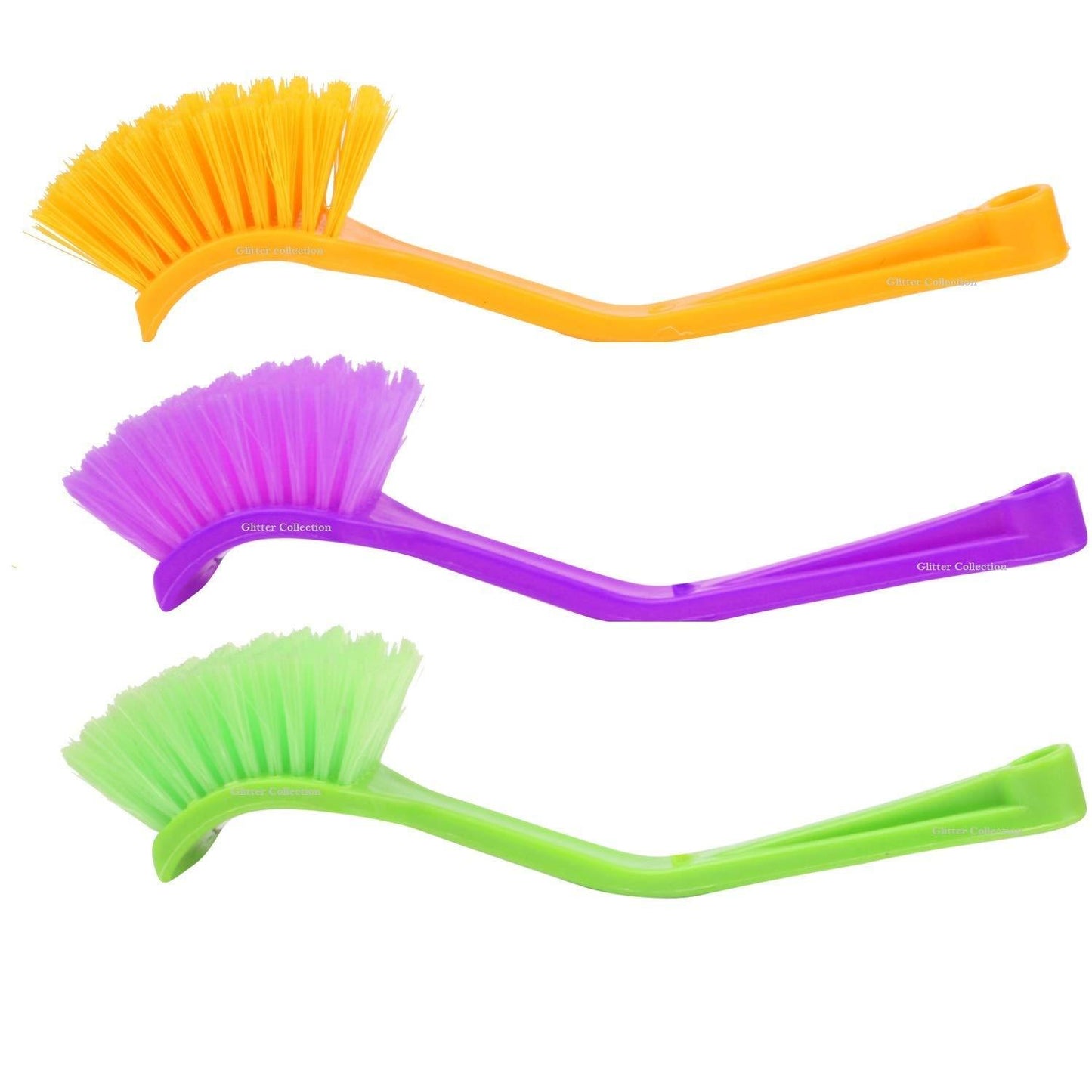Plastic Wash Basintoilet Seat Cleaning Brush (Multicolour) - Happy Price - Image 5