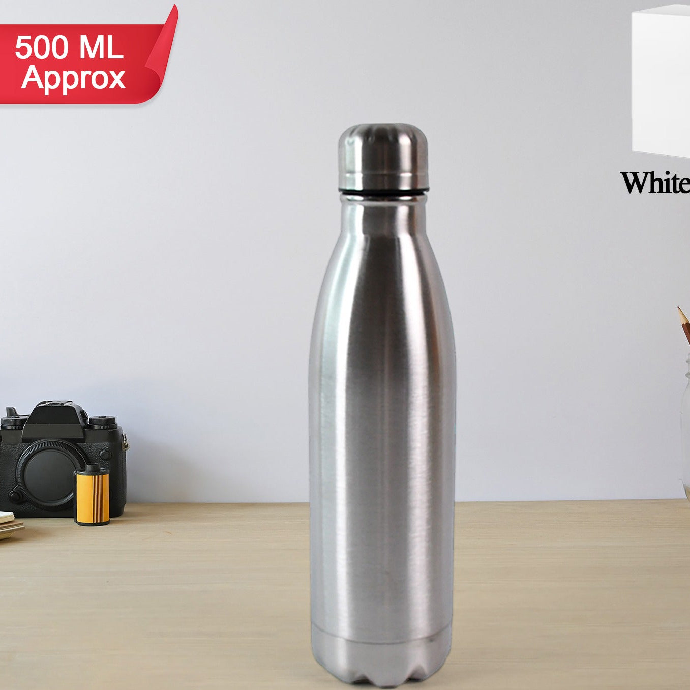 Stainless Steel Water Bottle - 500 ML, Leak-Proof for Daily Use - Happy Price - Image 1
