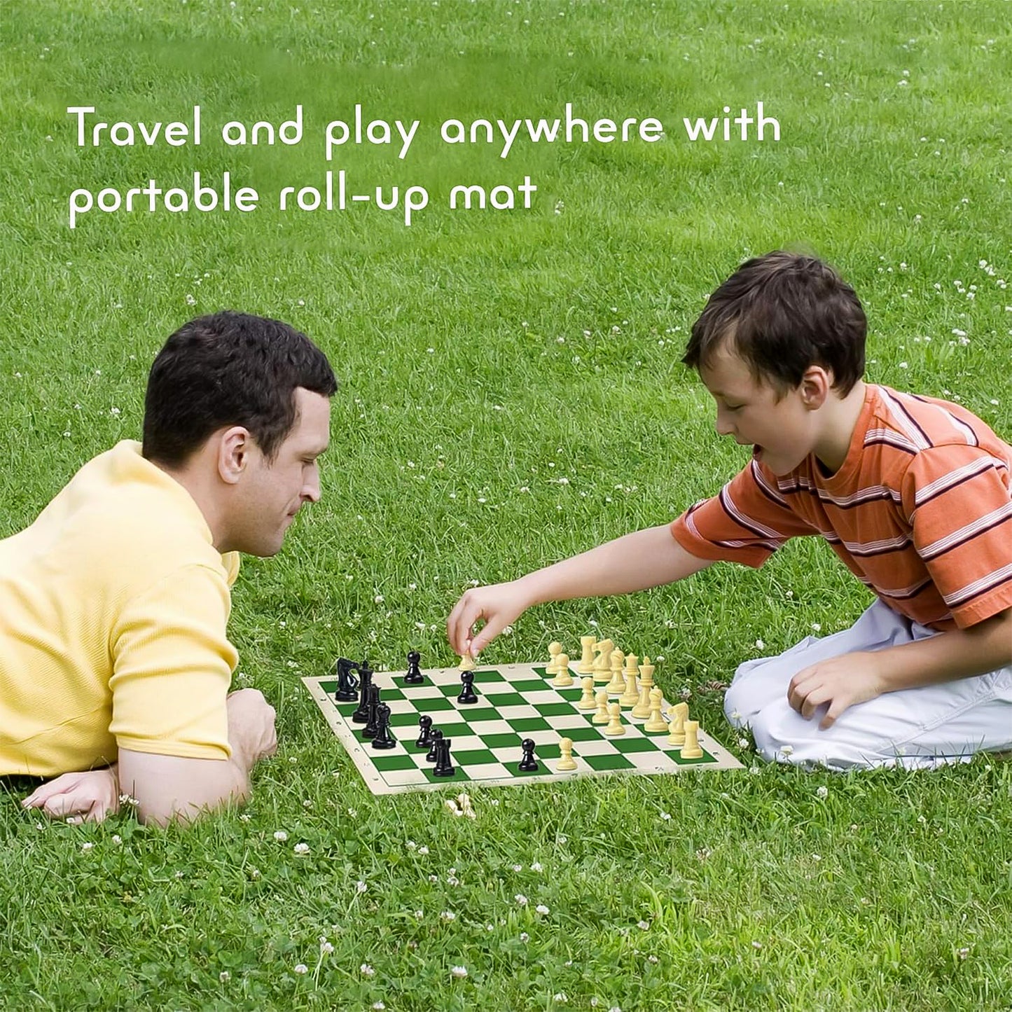Portable Plastic Chess Set with Foldable Board - 34x34 Cm - Happy Price - Image 6