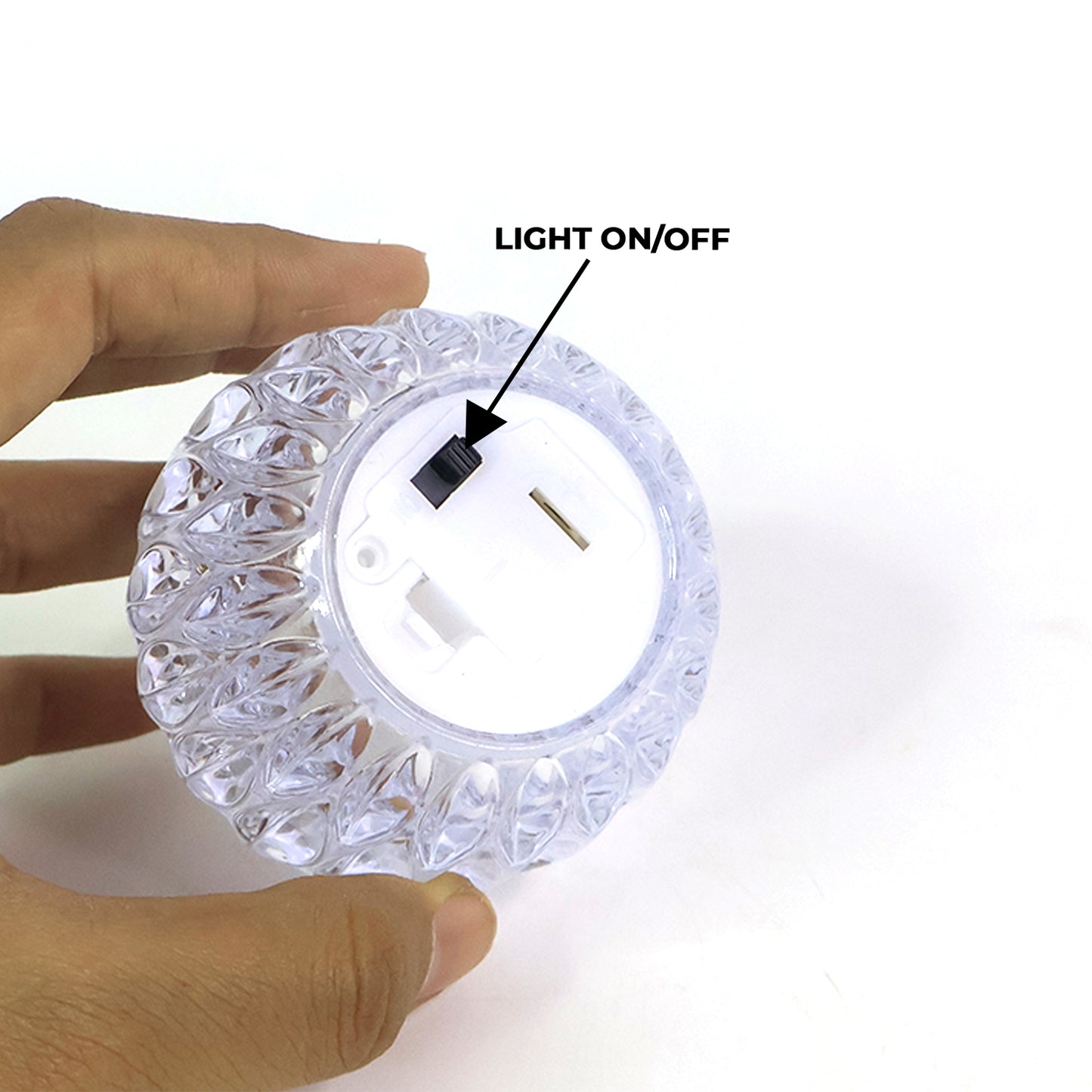 Crystal Design LED Tealight Candles - 6 Pc Set for Festive Decor - Happy Price - Image 4