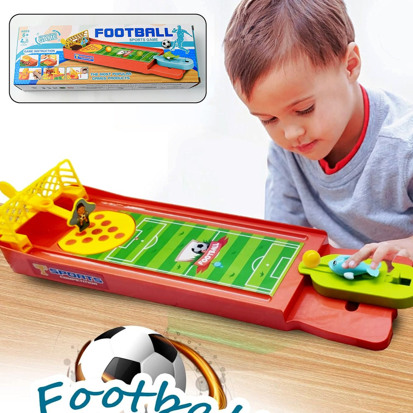 Mini Table Top Finger Football Game For Kids-desktop Game For Kids  Adults Fun Indoor Finger Bowling Game For Boys  Girls Family Board Game - Happy Price - Image 2
