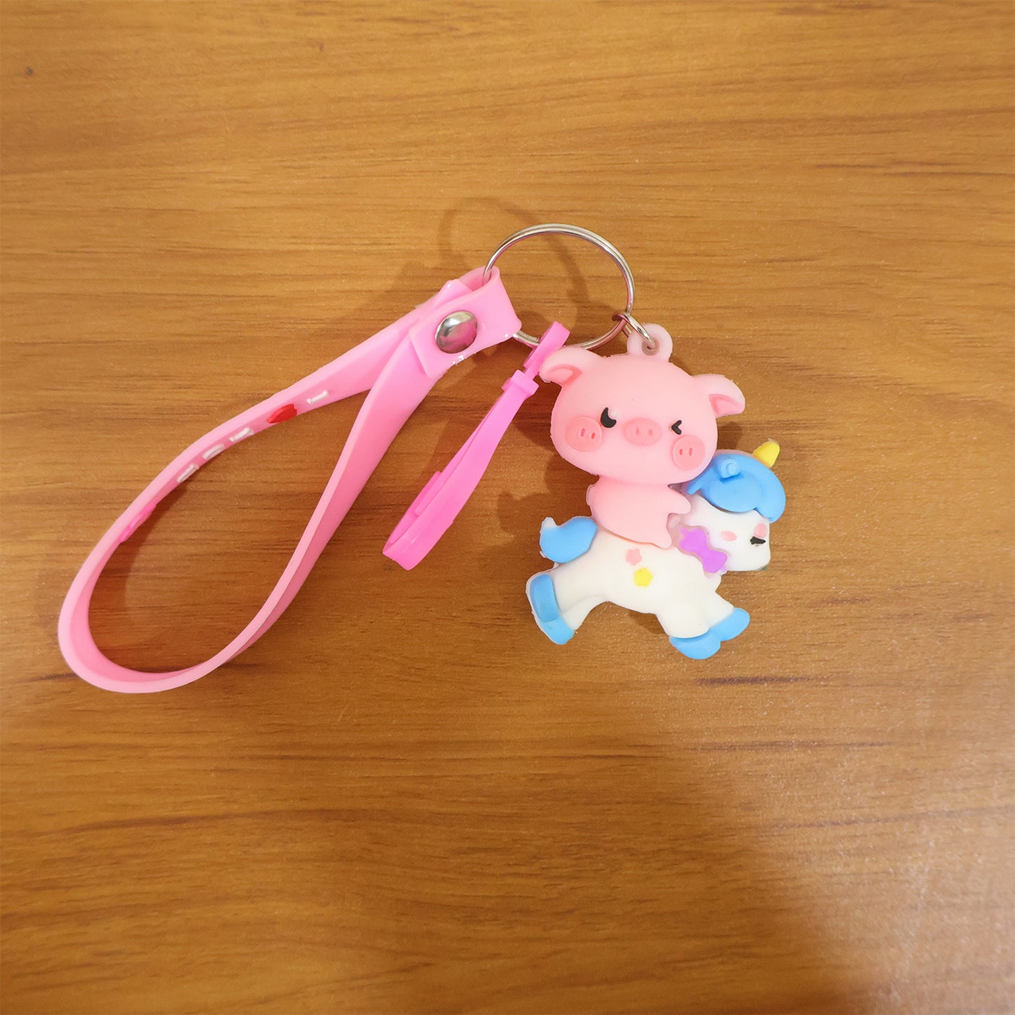 Cute Pig on Unicorn Cartoon Keychain (1 Pc) - Happy Price - Image 7