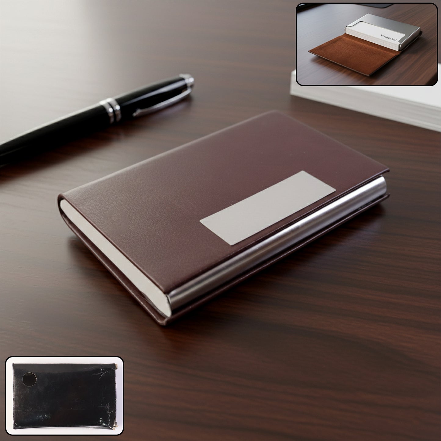 Executive Business Card Holder (1 Pc) - Professional Visiting Card Organizer - Happy Price - Image 2